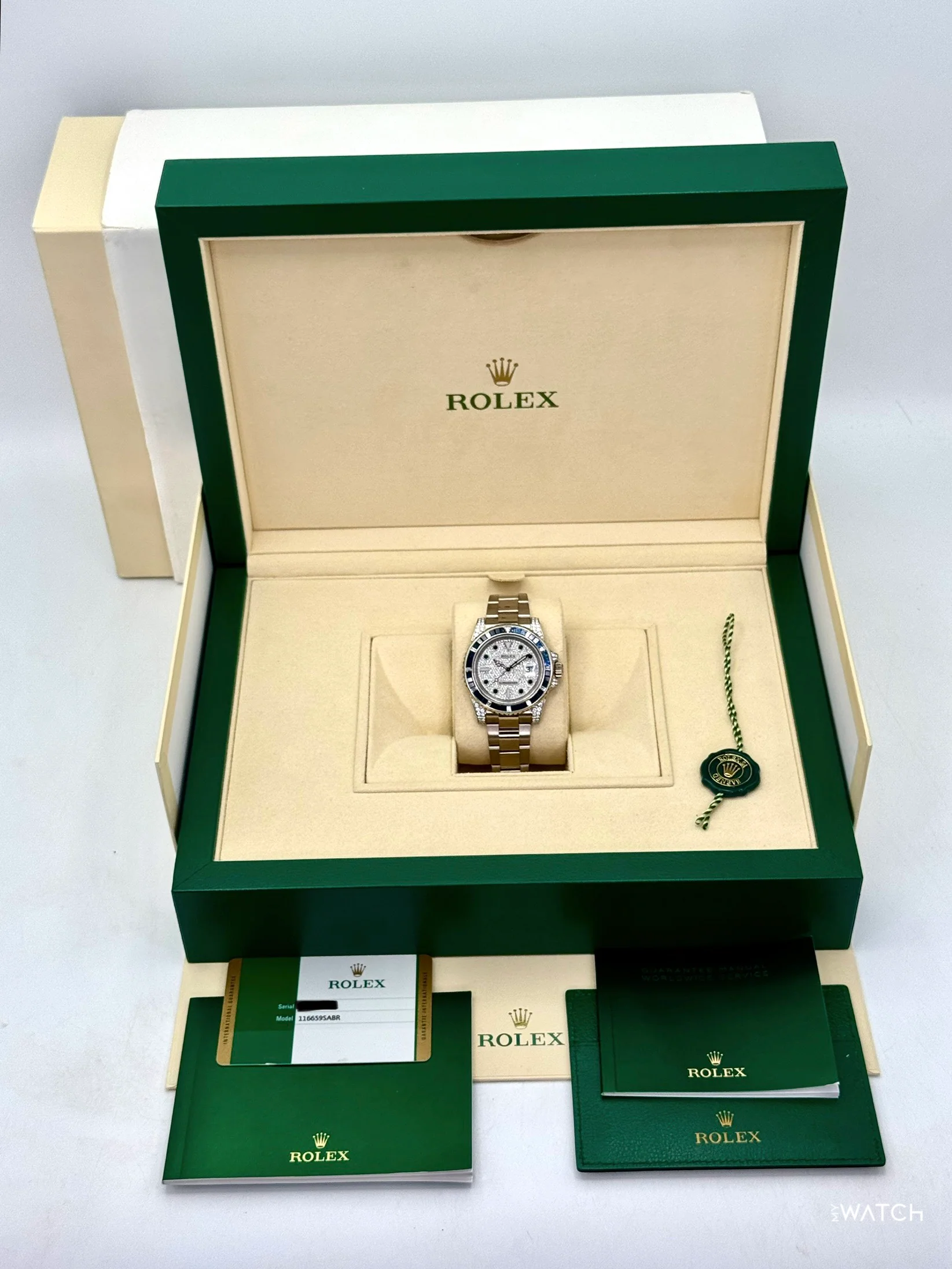 2019 Rolex Submariner 40mm 116659SABR White Gold Diamond Pave Dial - Image 10
