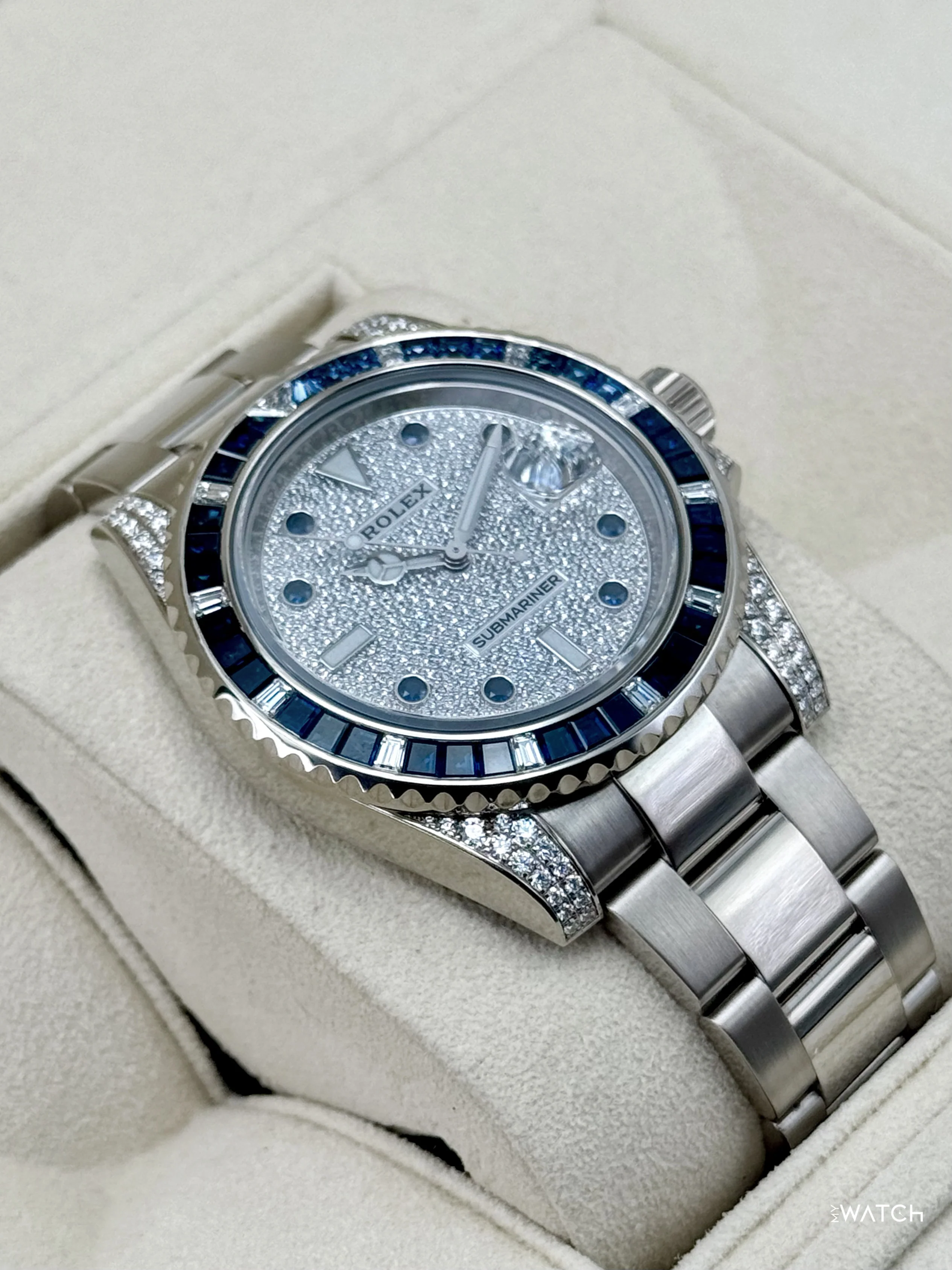 2019 Rolex Submariner 40mm 116659SABR White Gold Diamond Pave Dial - Image 6