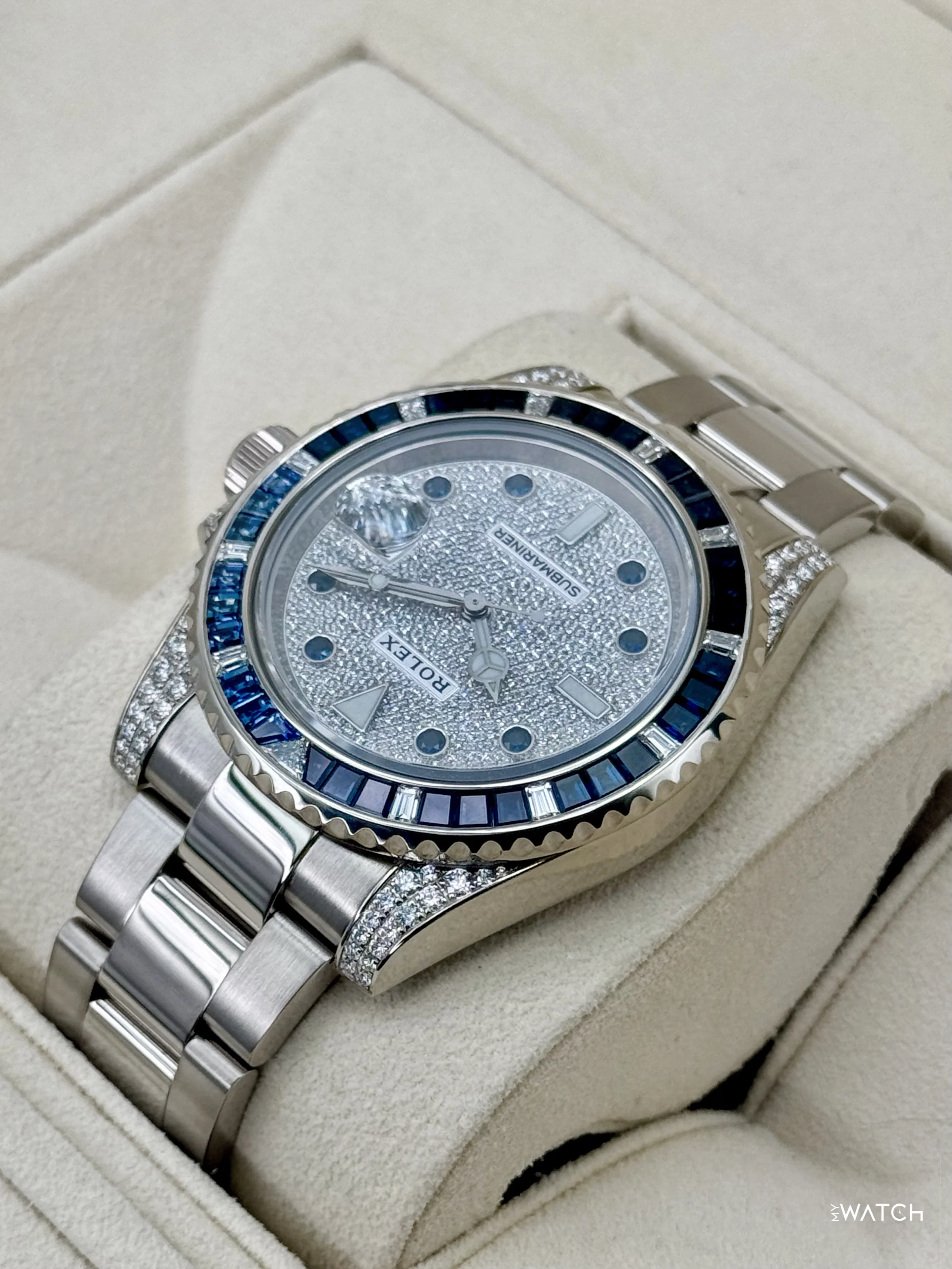 2019 Rolex Submariner 40mm 116659SABR White Gold Diamond Pave Dial - Image 7