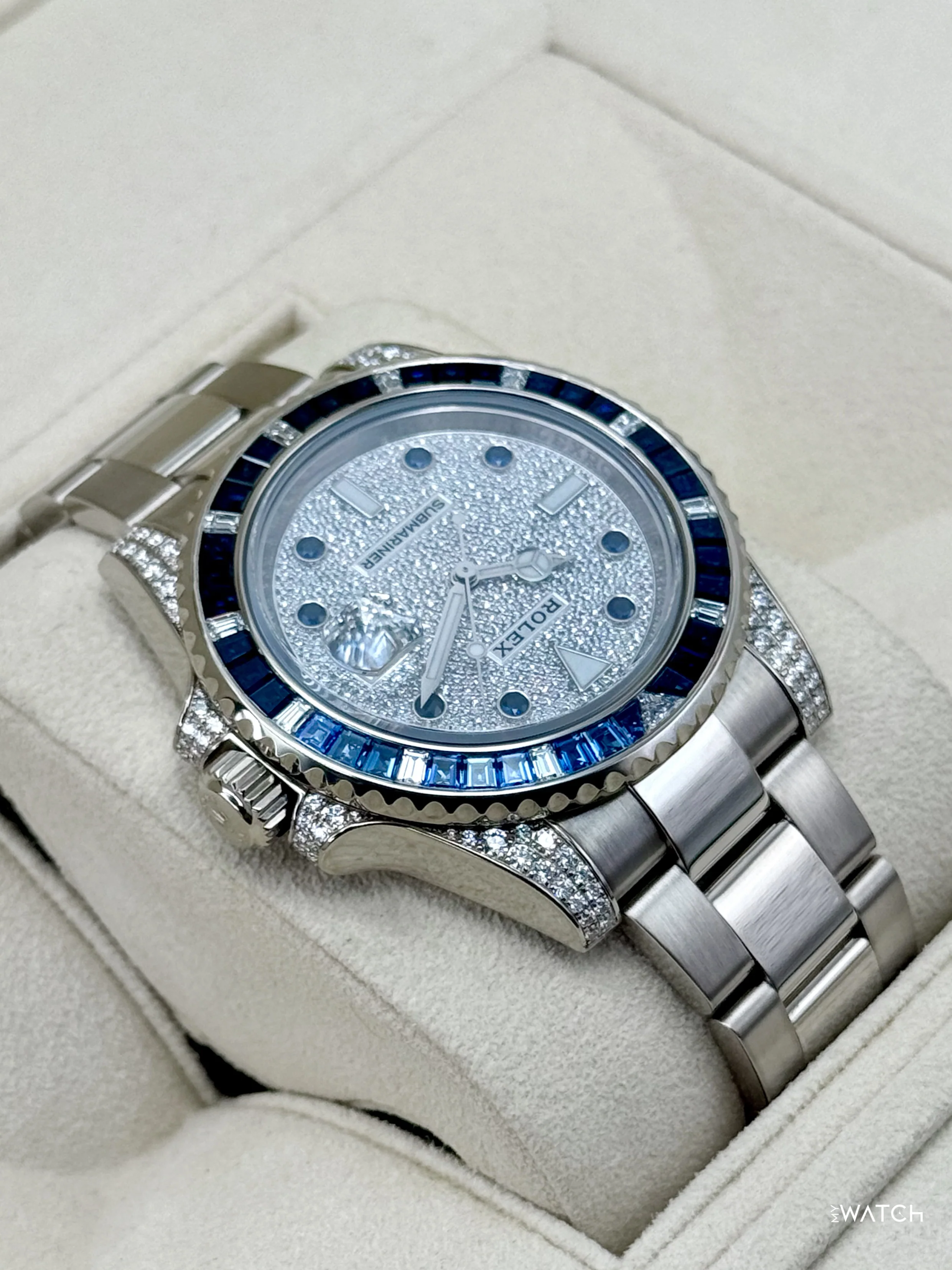 2019 Rolex Submariner 40mm 116659SABR White Gold Diamond Pave Dial - Image 8