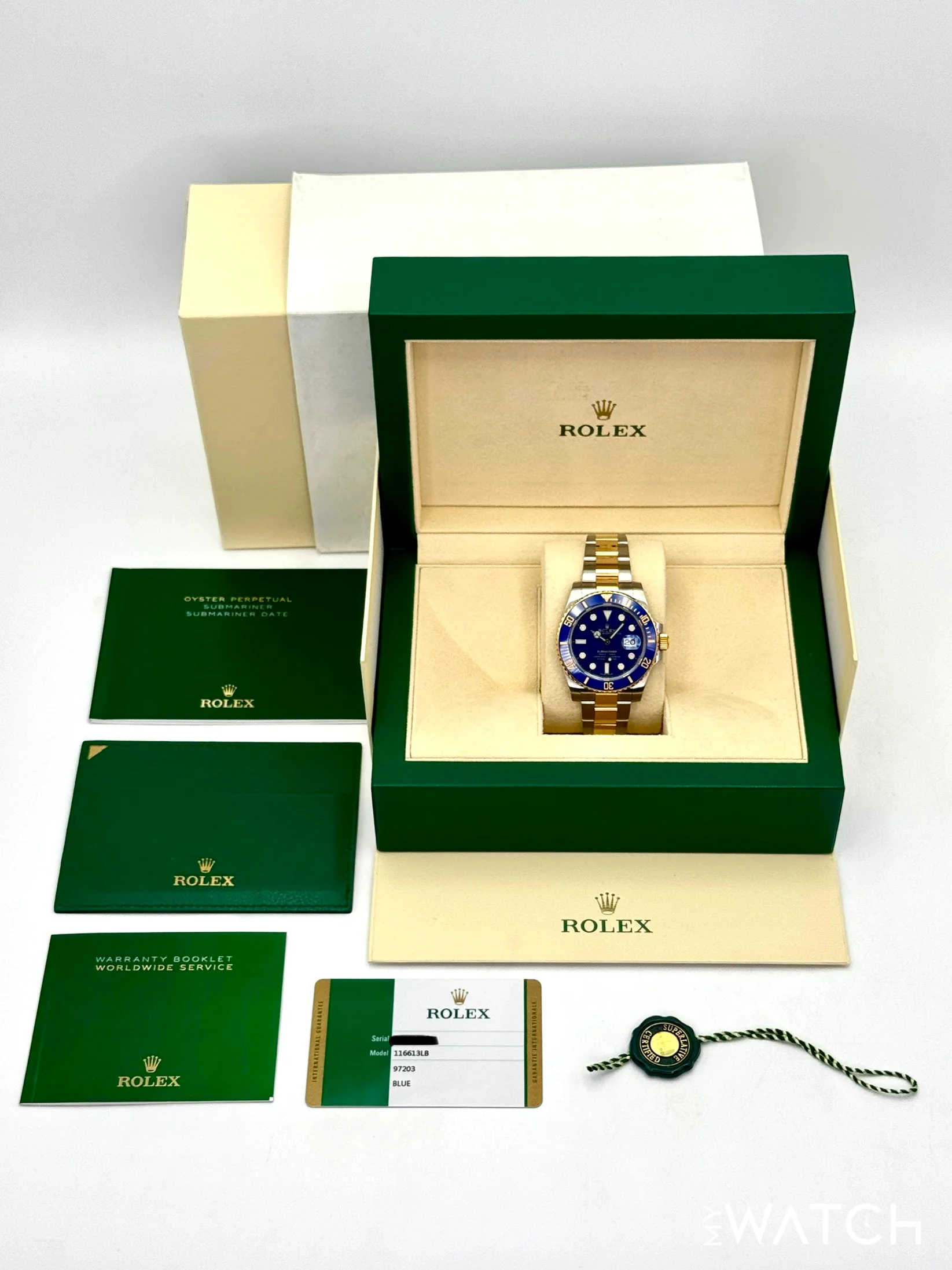 2019 Rolex Submariner "Bluesy" 40mm 116613LB Two-Tone Blue Dial - Image 10