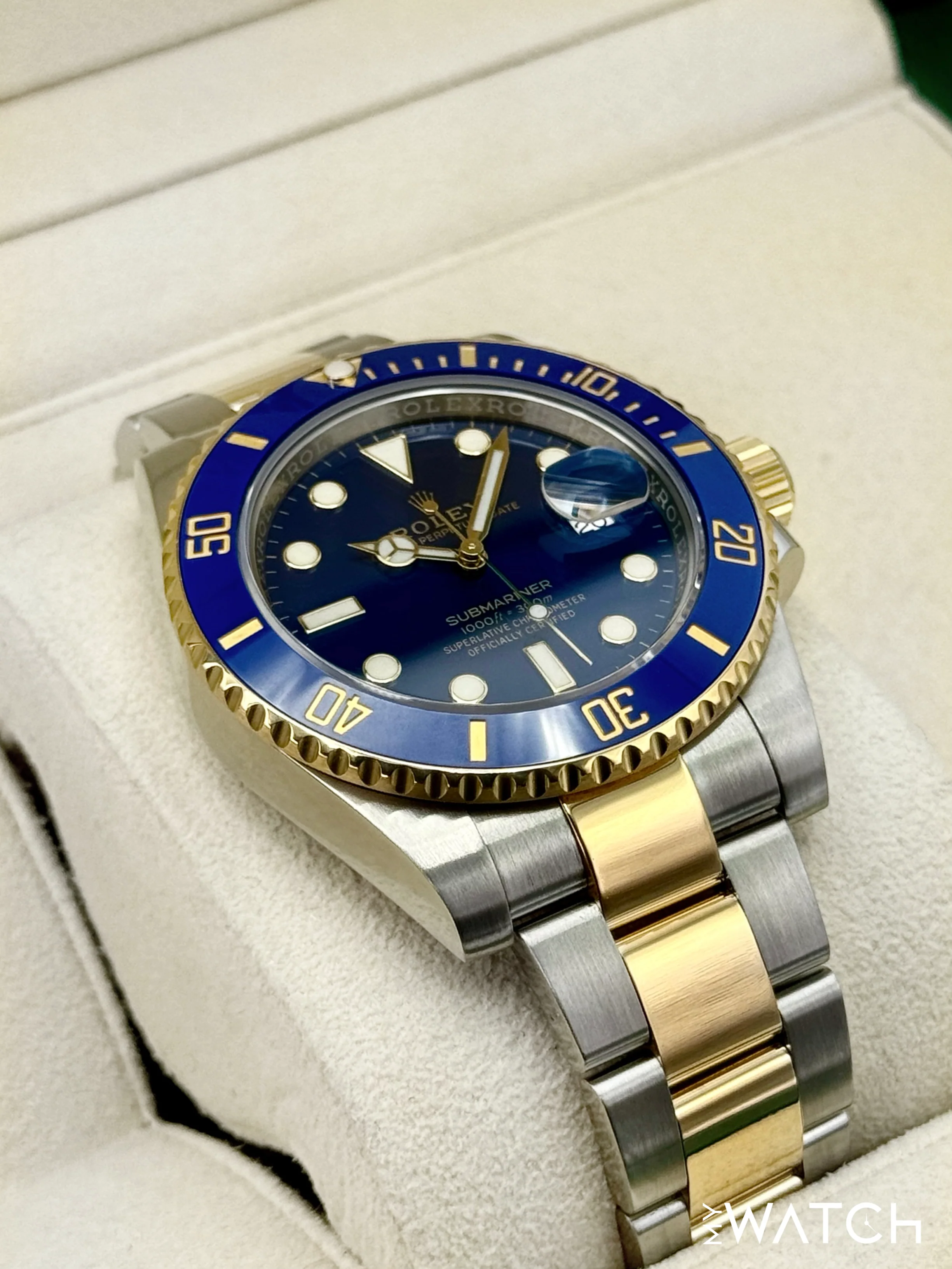 2019 Rolex Submariner "Bluesy" 40mm 116613LB Two-Tone Blue Dial - Image 6