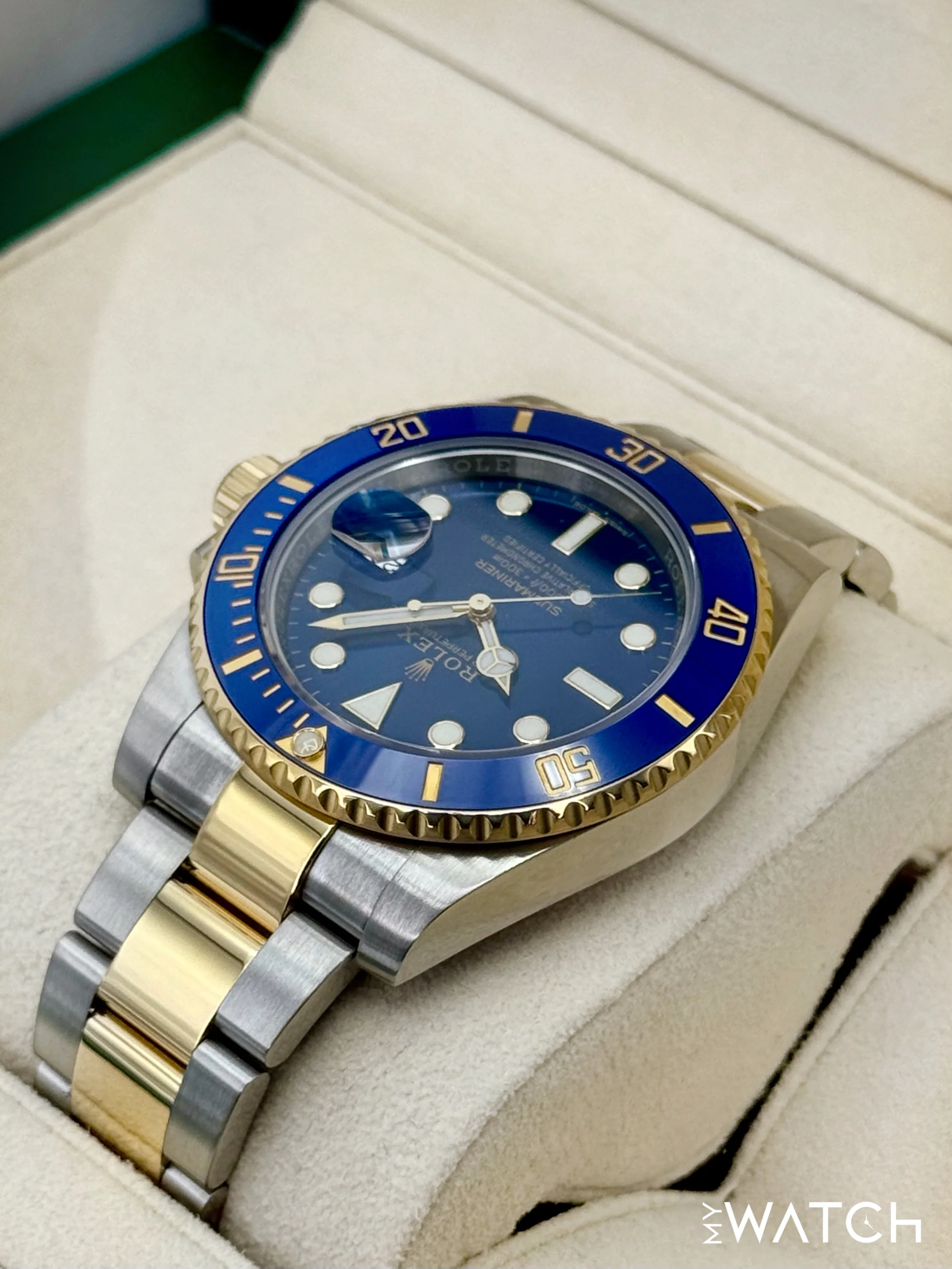 2019 Rolex Submariner "Bluesy" 40mm 116613LB Two-Tone Blue Dial - Image 7
