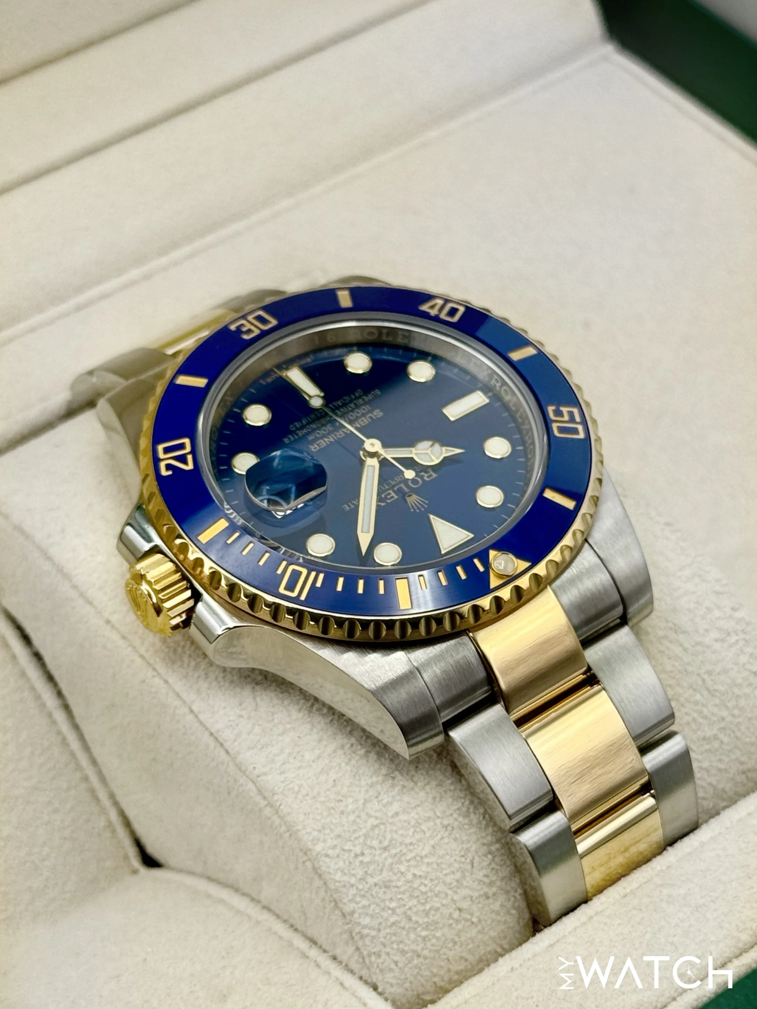 2019 Rolex Submariner "Bluesy" 40mm 116613LB Two-Tone Blue Dial - Image 8