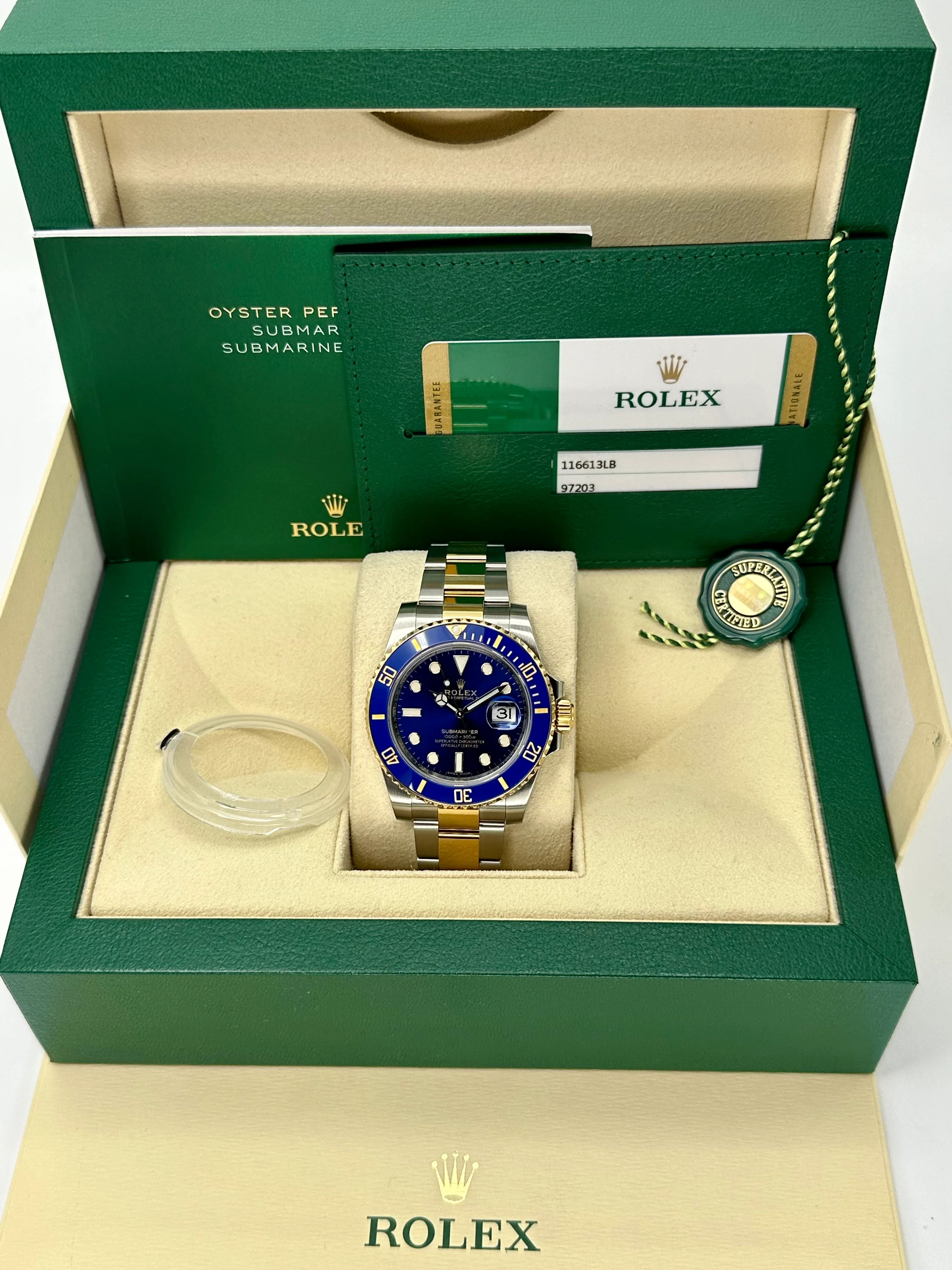 2019 Rolex Submariner "Bluesy" 40mm 116613LB Two-Tone Blue Dial - Image 11