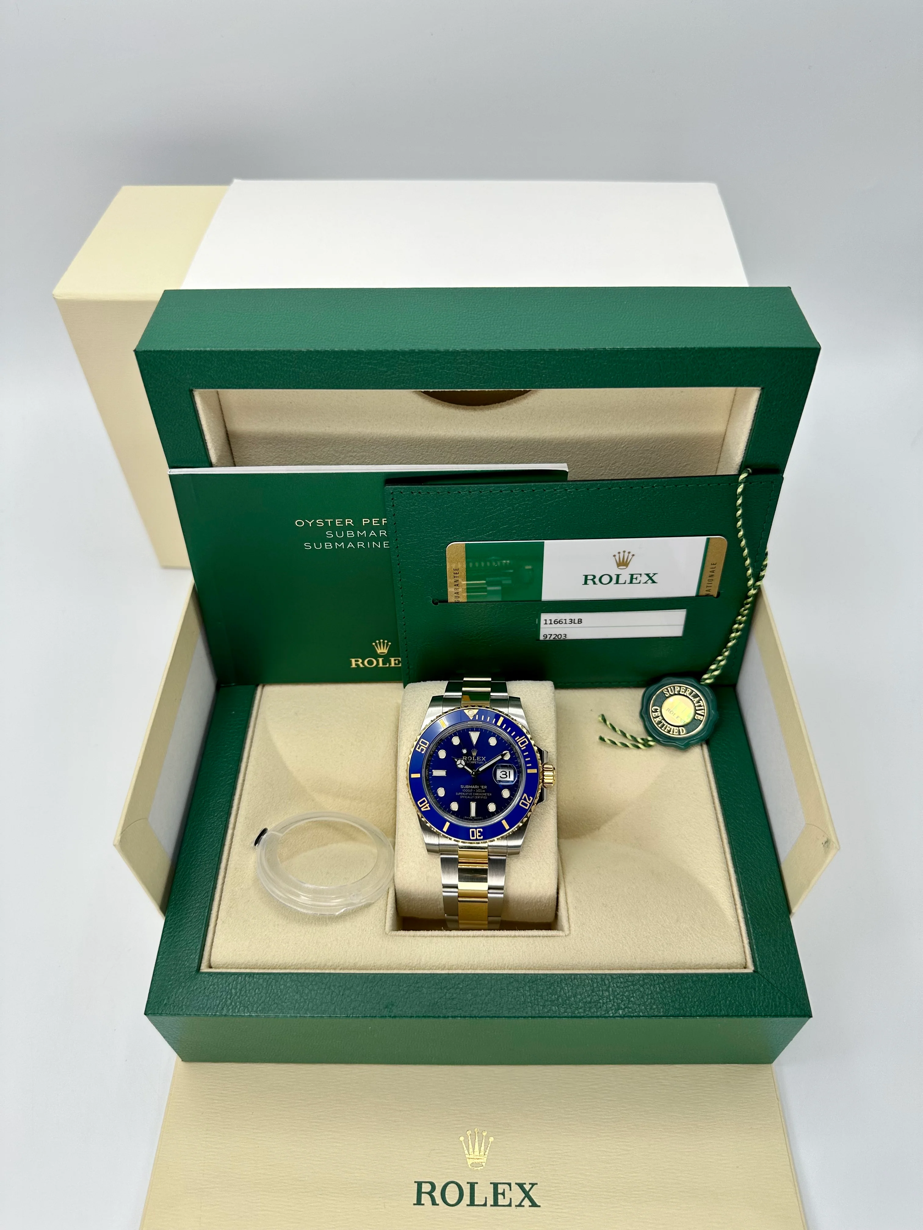 2019 Rolex Submariner "Bluesy" 40mm 116613LB Two-Tone Blue Dial - Image 12