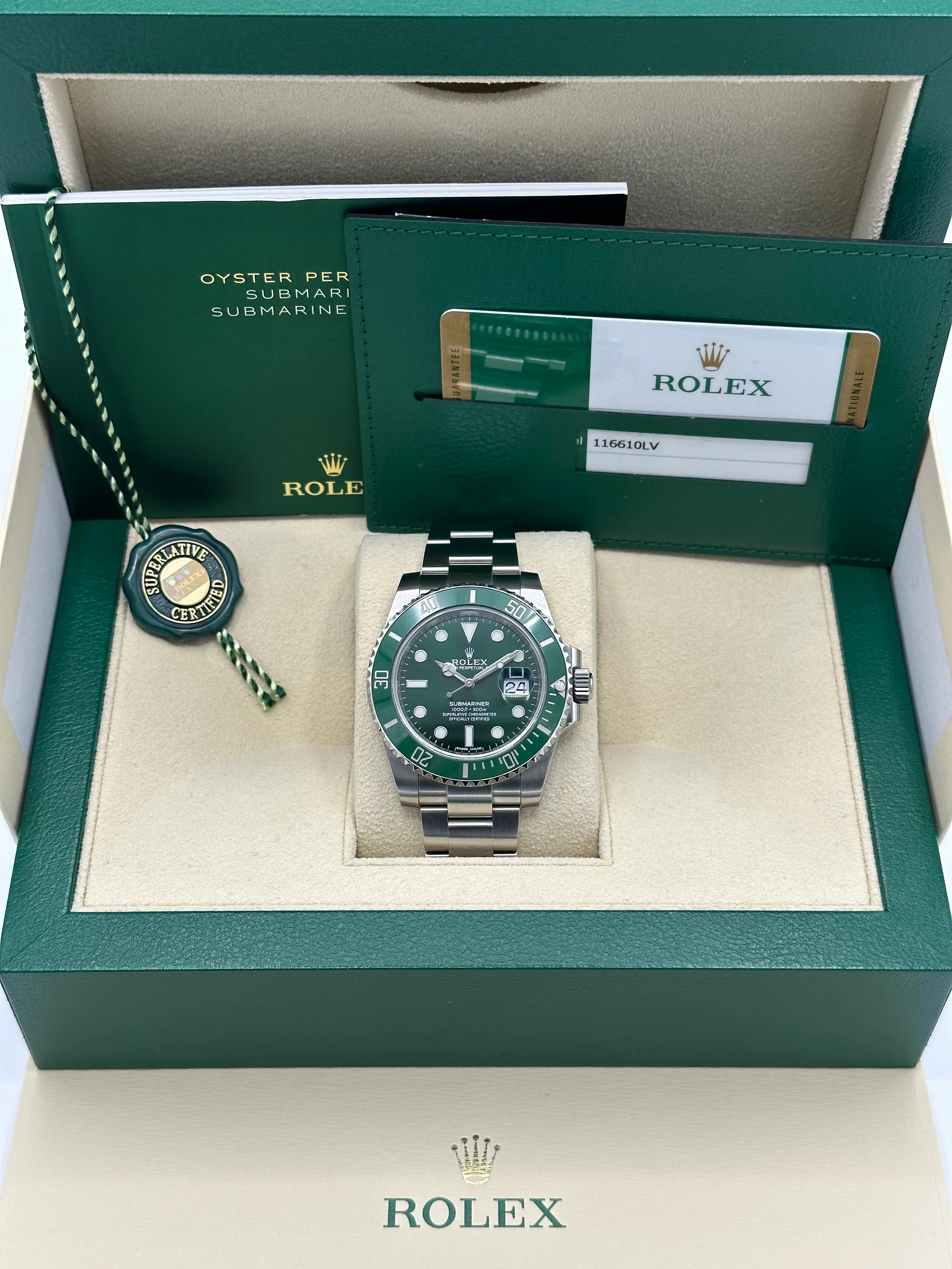 2019 Rolex Submariner "Hulk" 40mm 116610LV Green Dial - Image 11