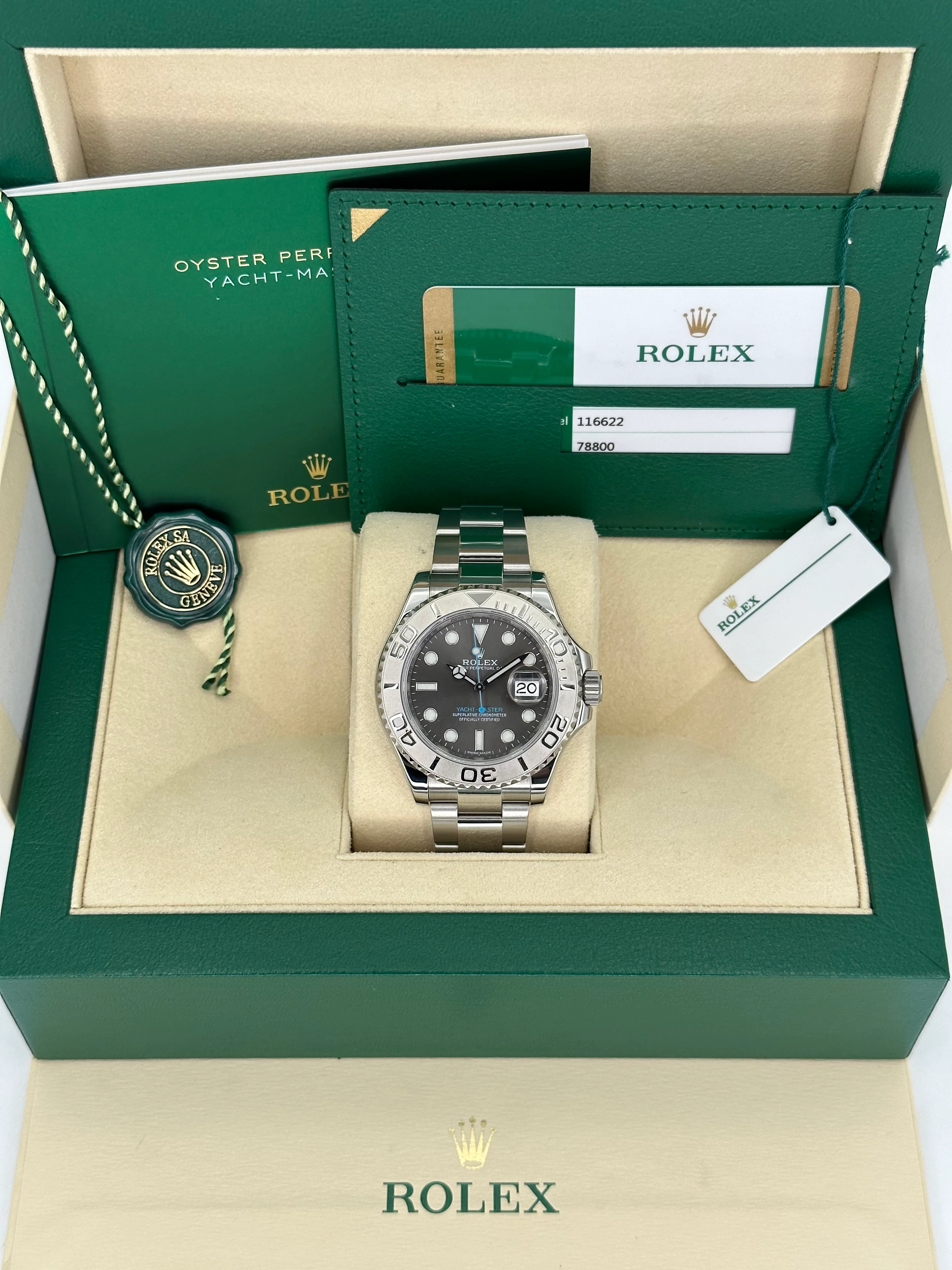 2019 Rolex Yacht-Master 40mm 116622 Stainless Steel Rhodium Dial - Image 11