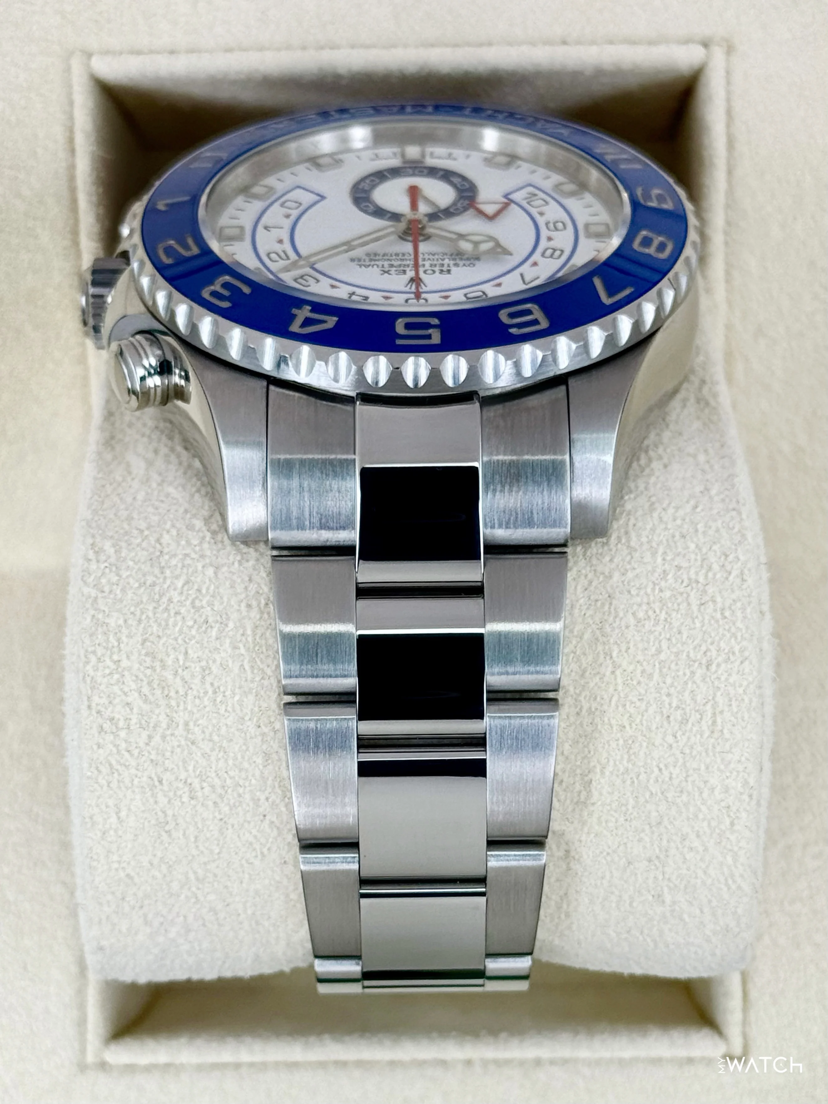 2019 Rolex Yacht-Master II 44mm 116680 Stainless Steel White Dial - Image 4