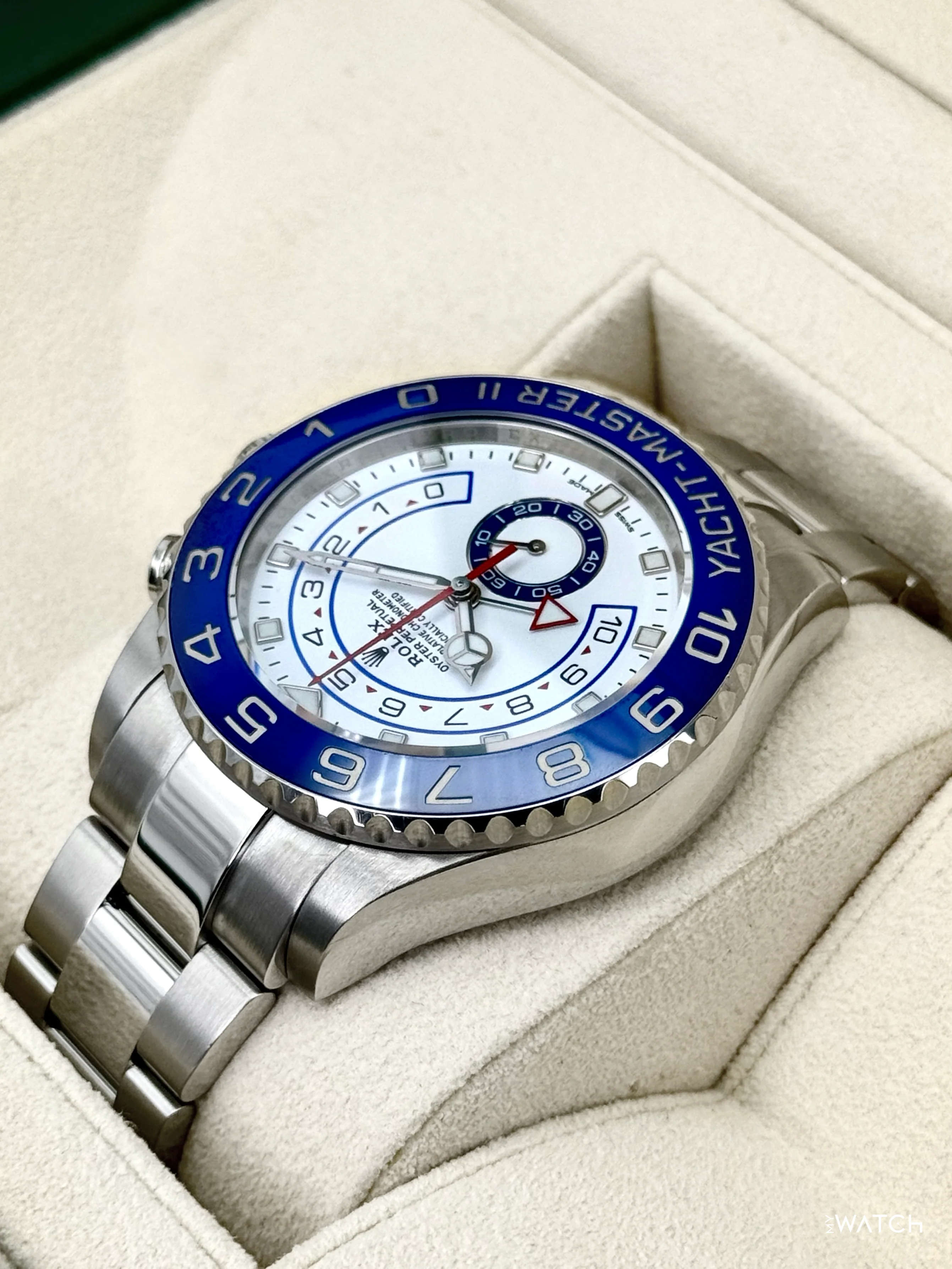 2019 Rolex Yacht-Master II 44mm 116680 Stainless Steel White Dial - Image 7