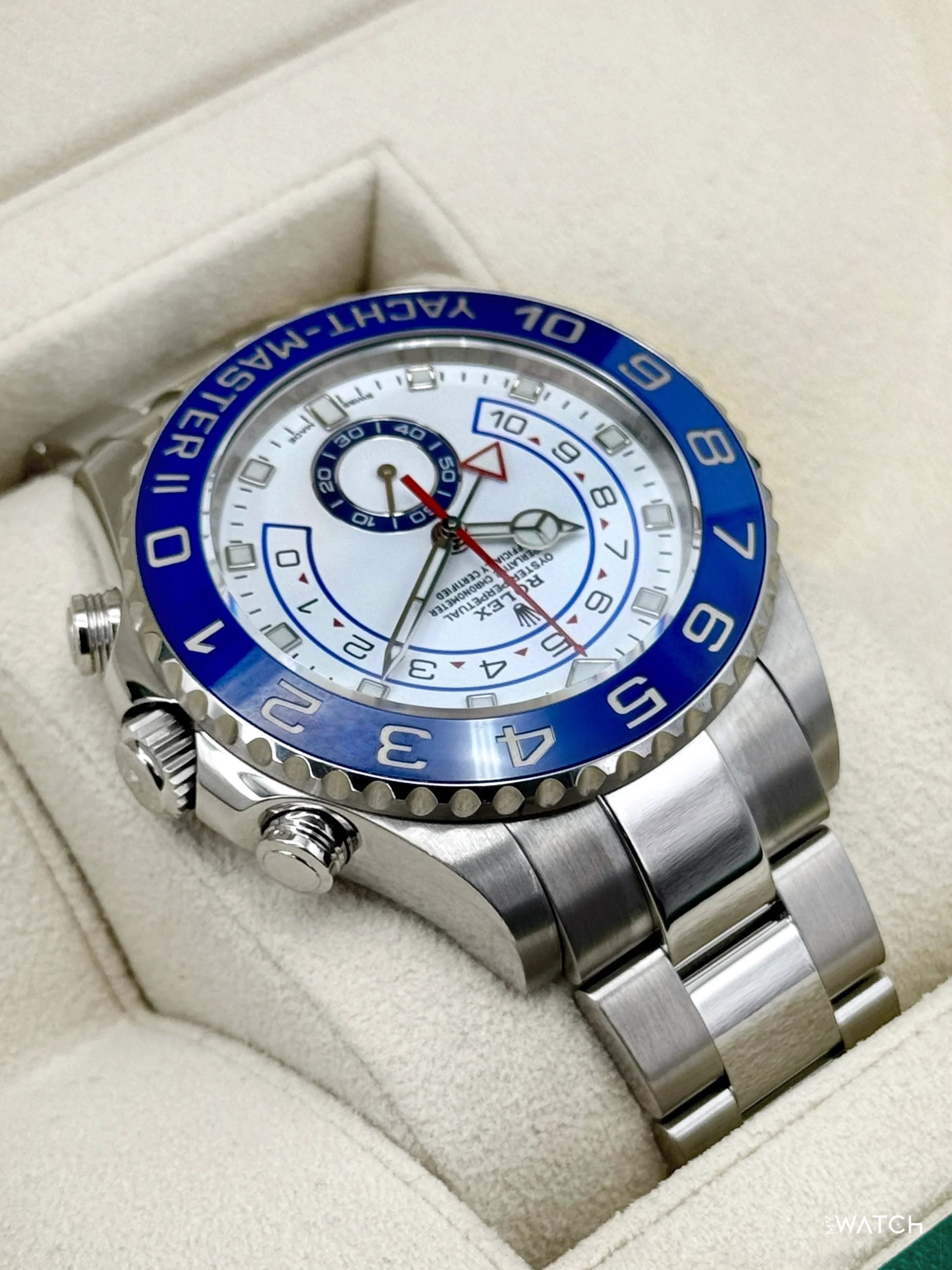 2019 Rolex Yacht-Master II 44mm 116680 Stainless Steel White Dial - Image 8