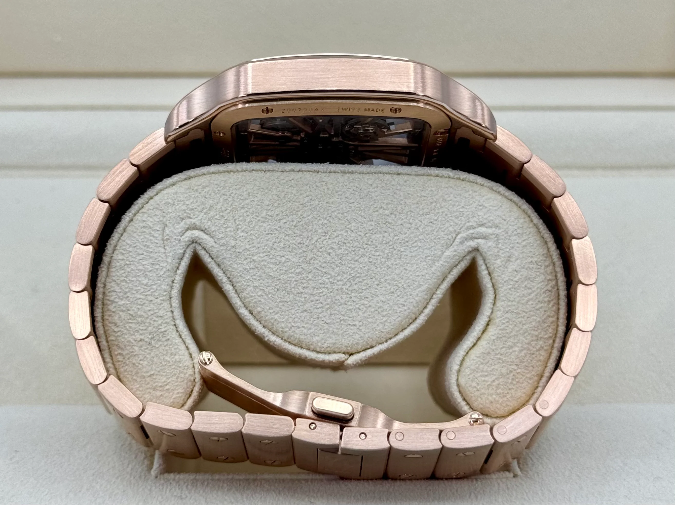 2020 Santos De Cartier 39.8mm WHSA0016 Rose Gold Skeleton Dial - Image 10