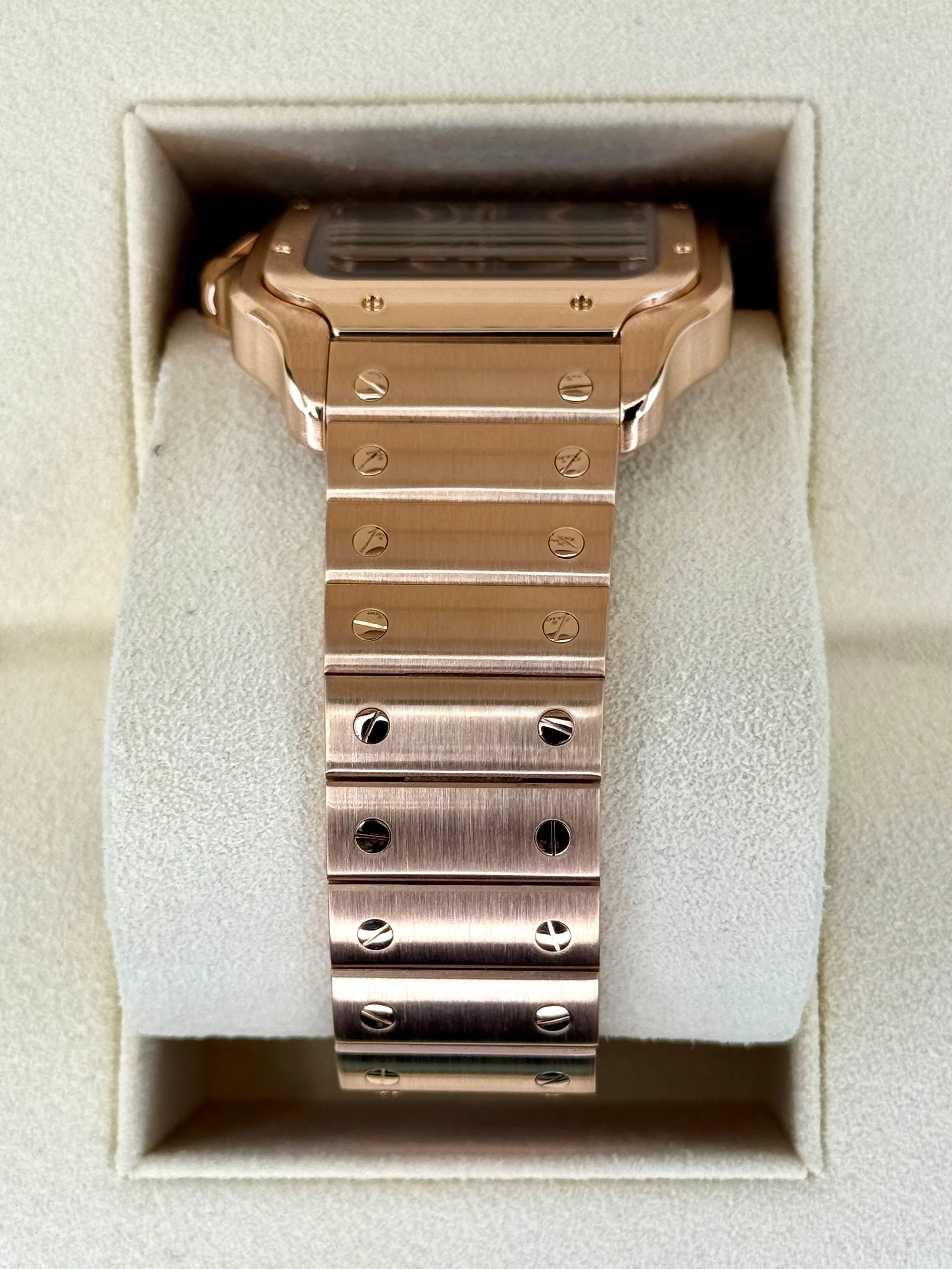 2020 Santos De Cartier 39.8mm WHSA0016 Rose Gold Skeleton Dial - Image 3