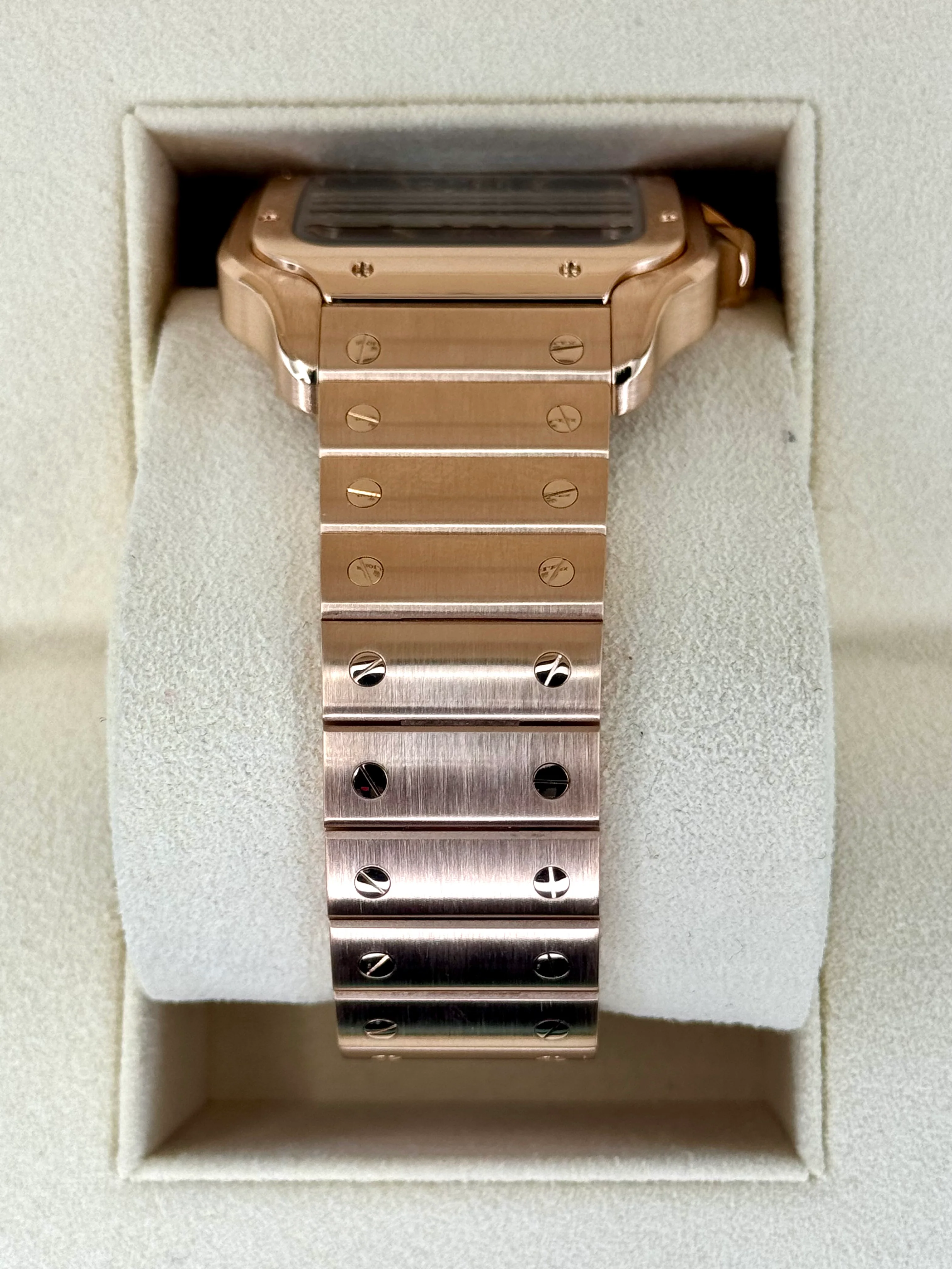 2020 Santos De Cartier 39.8mm WHSA0016 Rose Gold Skeleton Dial - Image 4