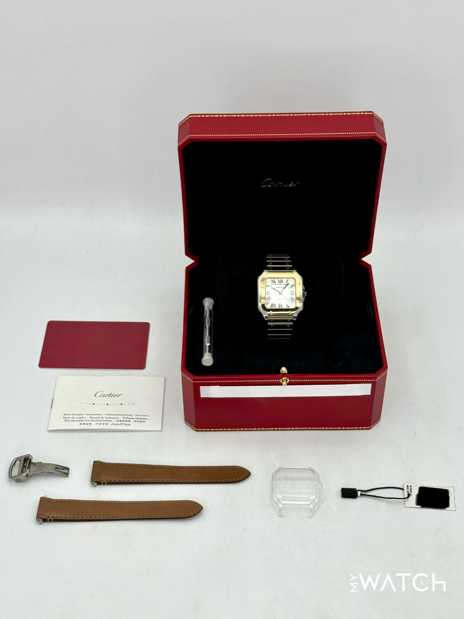 2020 Cartier Santos 35.1mm W2SA0007 Two-Tone White Dial - Image 10