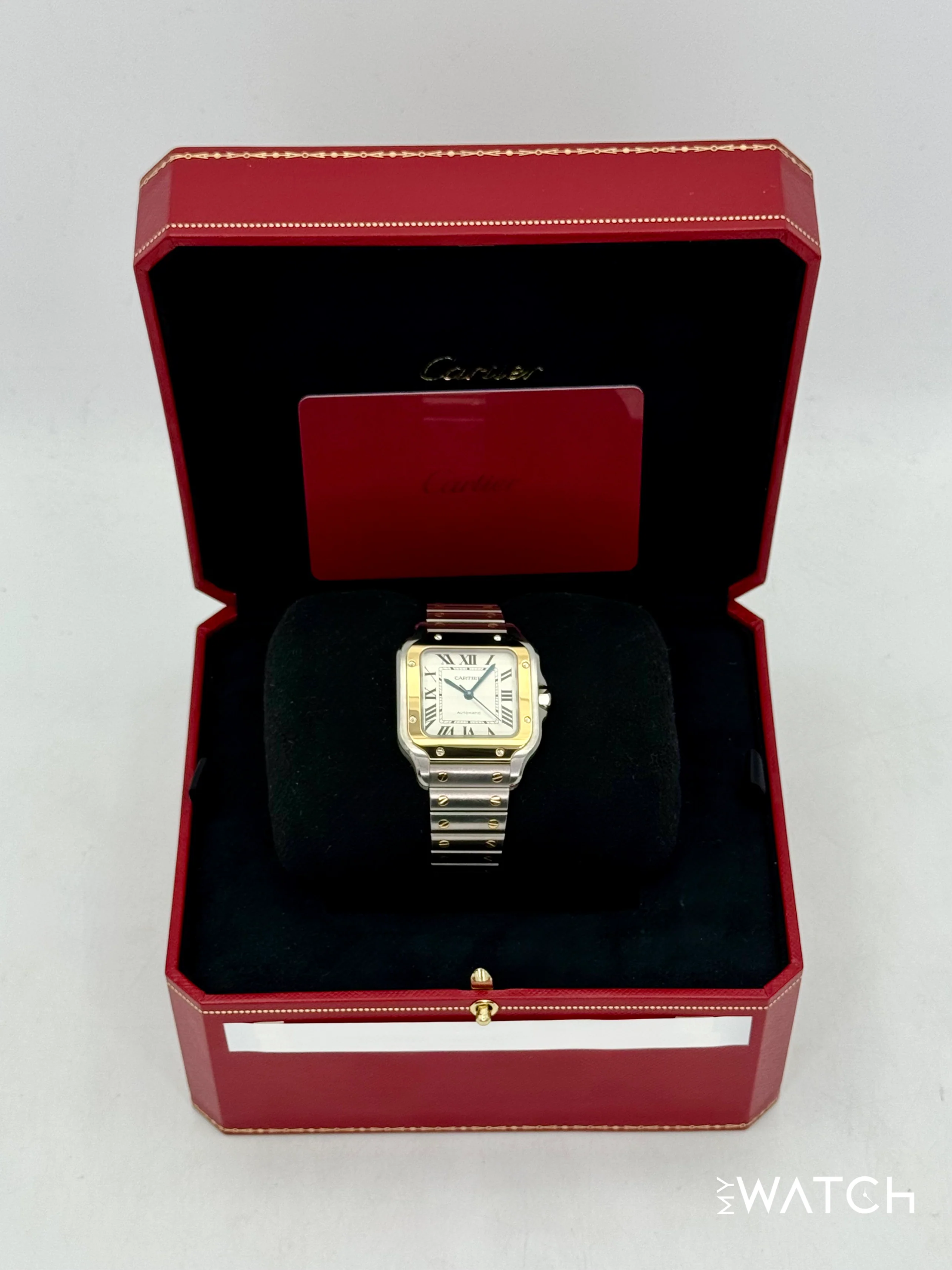 2020 Cartier Santos 35.1mm W2SA0007 Two-Tone White Dial - Image 9