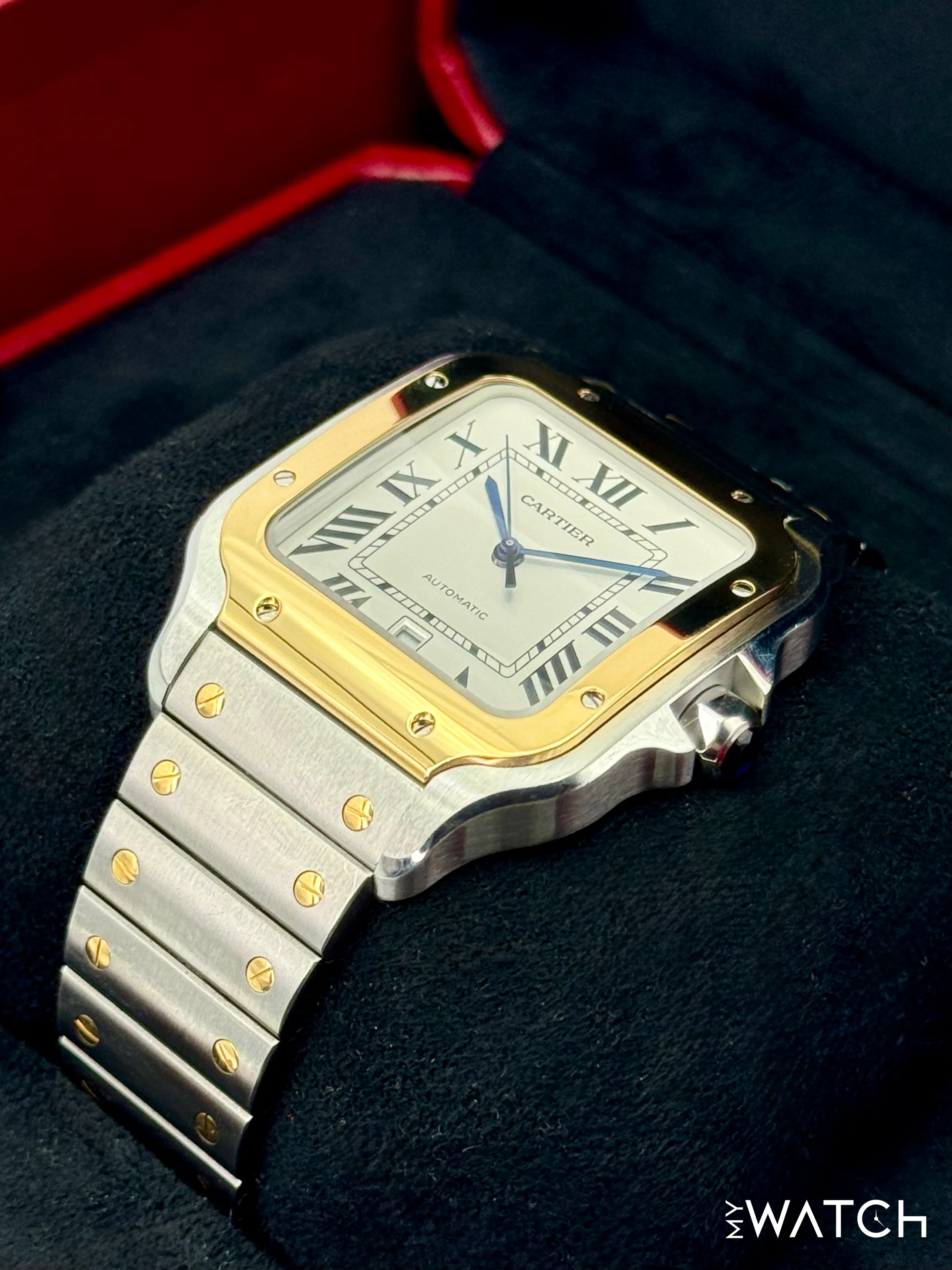 2020 Cartier Santos De Cartier 39.8mm W2SA0009 Two-Tone White Dial - Image 5