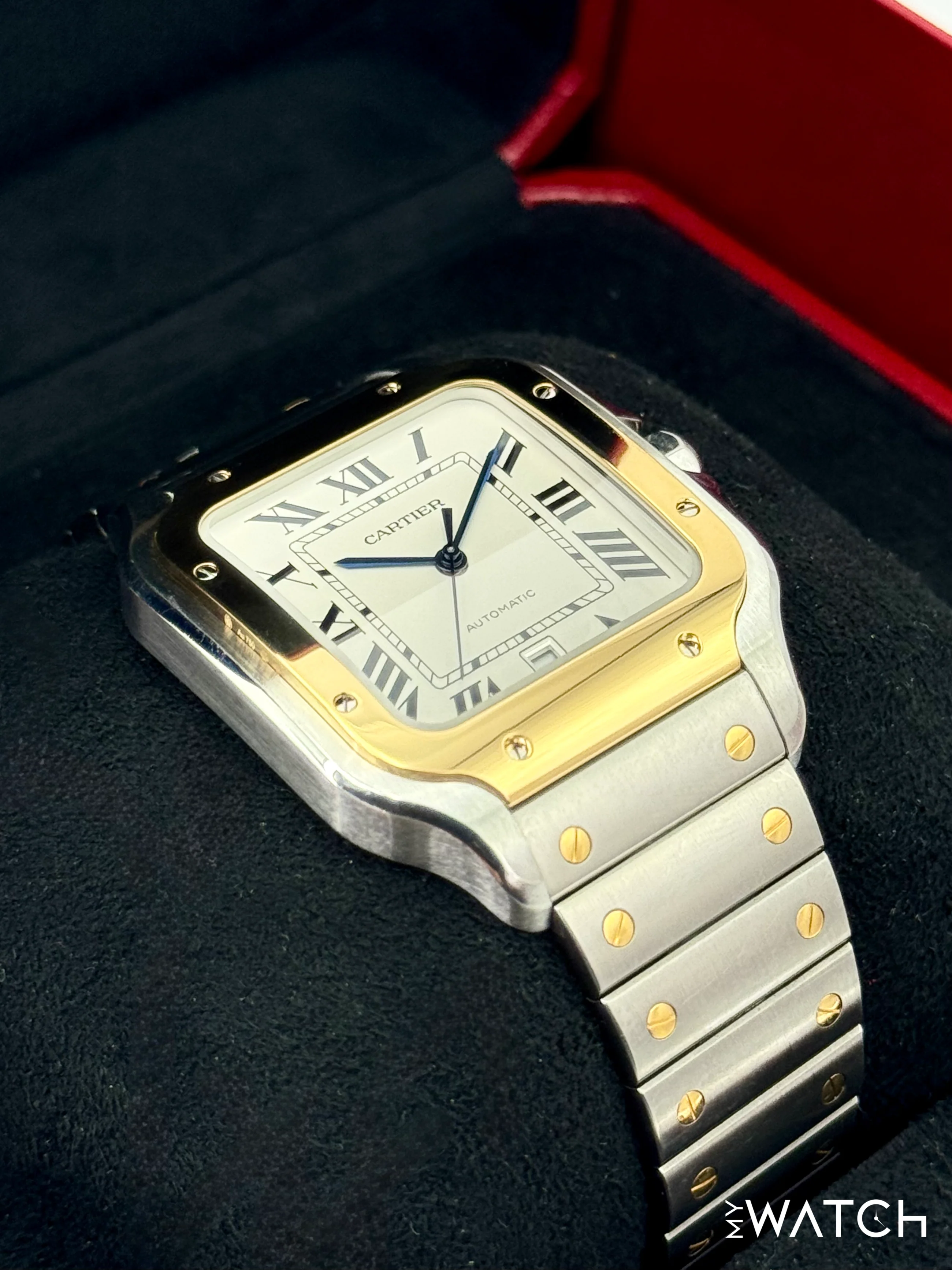 2020 Cartier Santos De Cartier 39.8mm W2SA0009 Two-Tone White Dial - Image 6