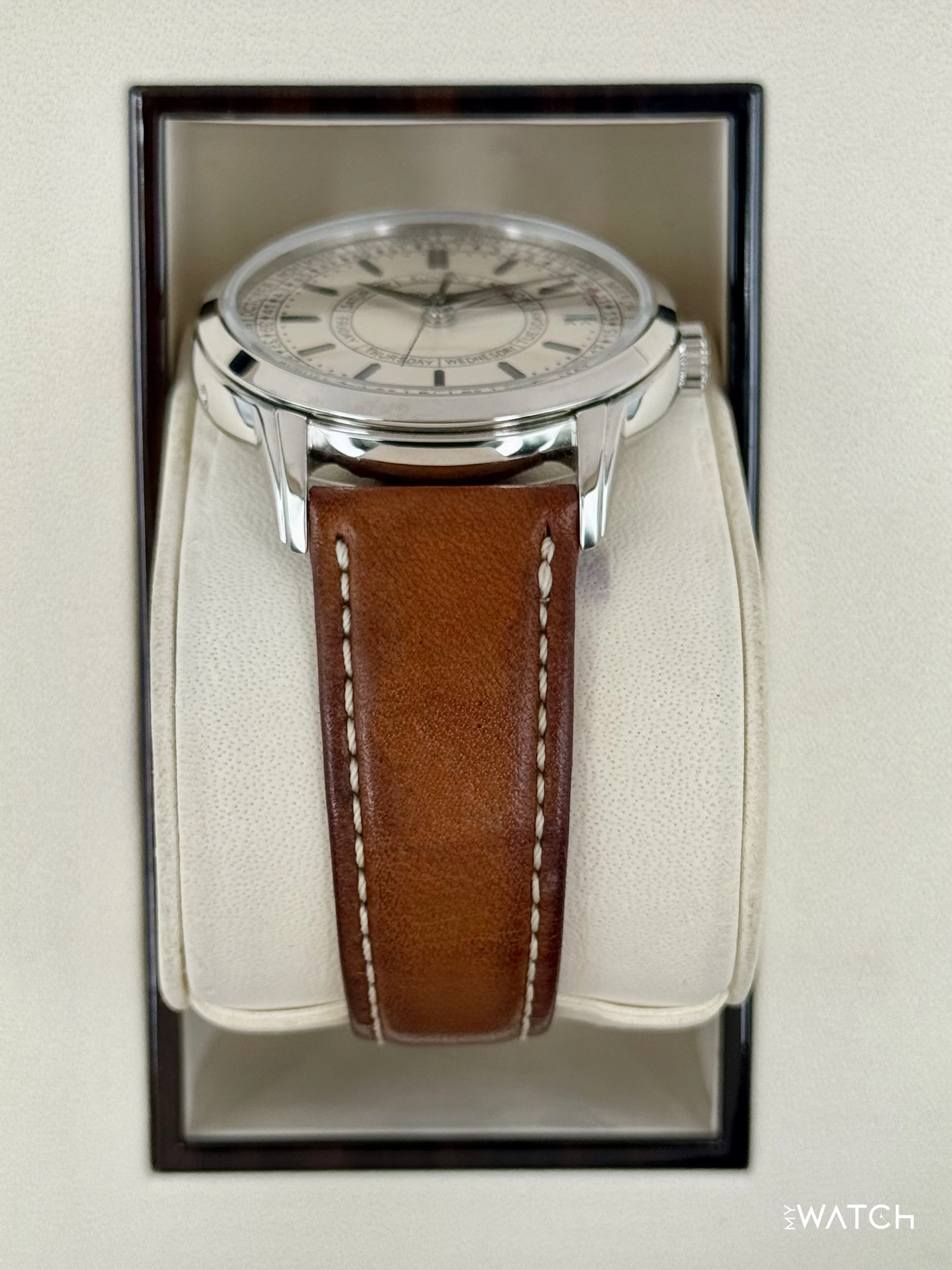2020 Patek Philippe Calatrava Weekly Calendar 40mm 5212A Stainless Steel White Dial - Image 3