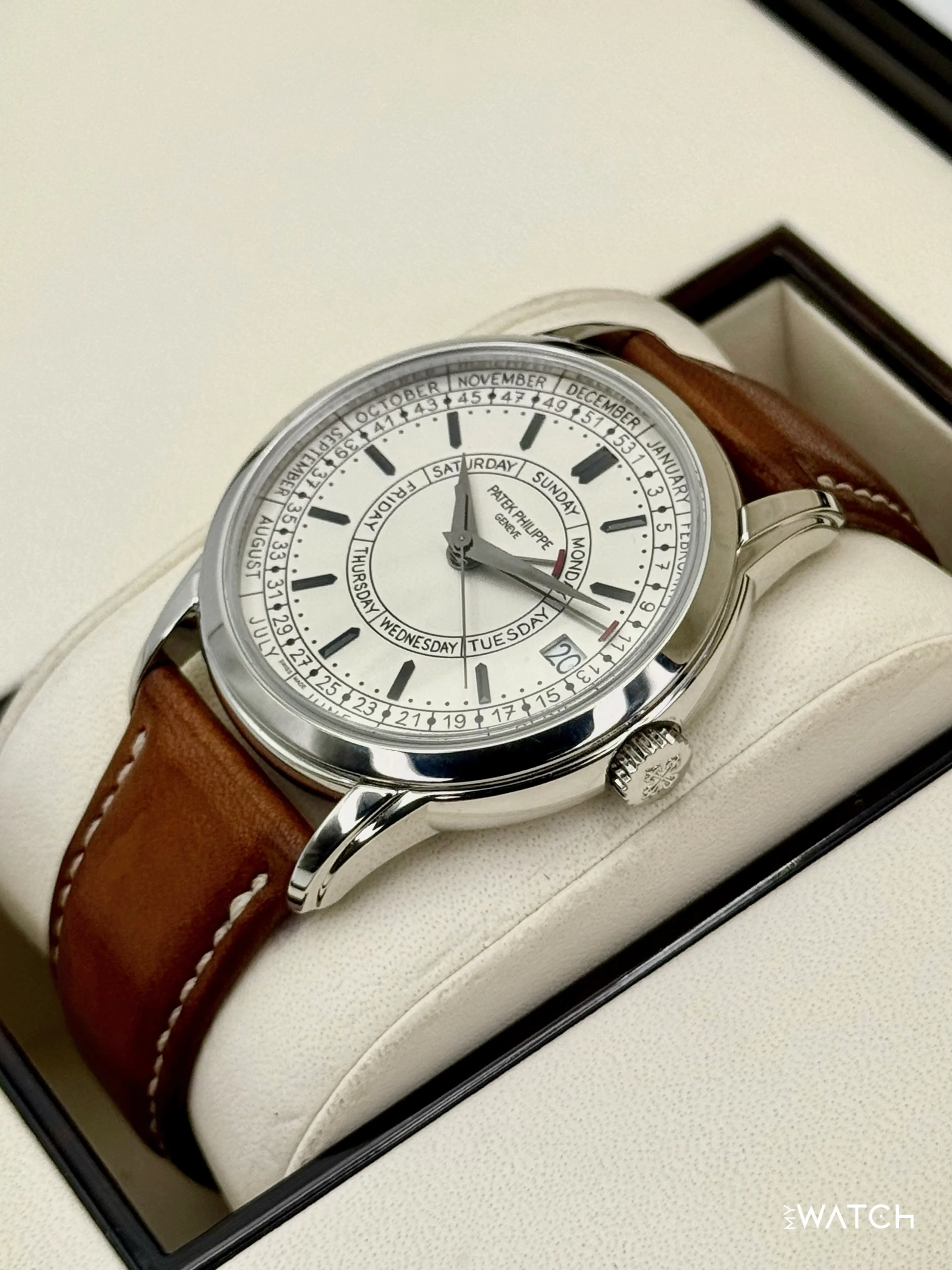 2020 Patek Philippe Calatrava Weekly Calendar 40mm 5212A Stainless Steel White Dial - Image 5