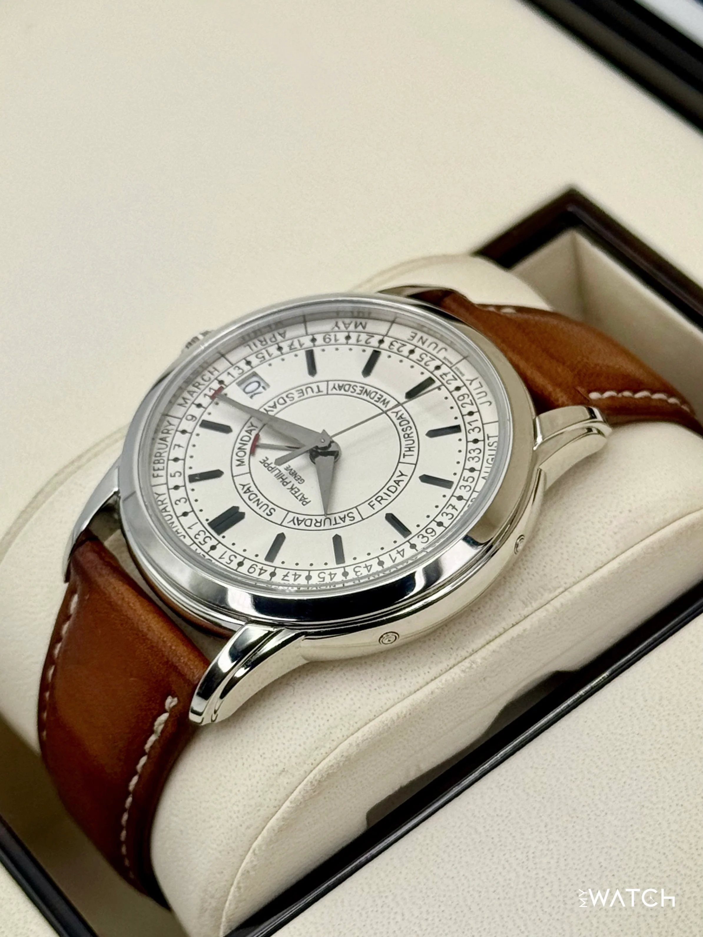 2020 Patek Philippe Calatrava Weekly Calendar 40mm 5212A Stainless Steel White Dial - Image 7