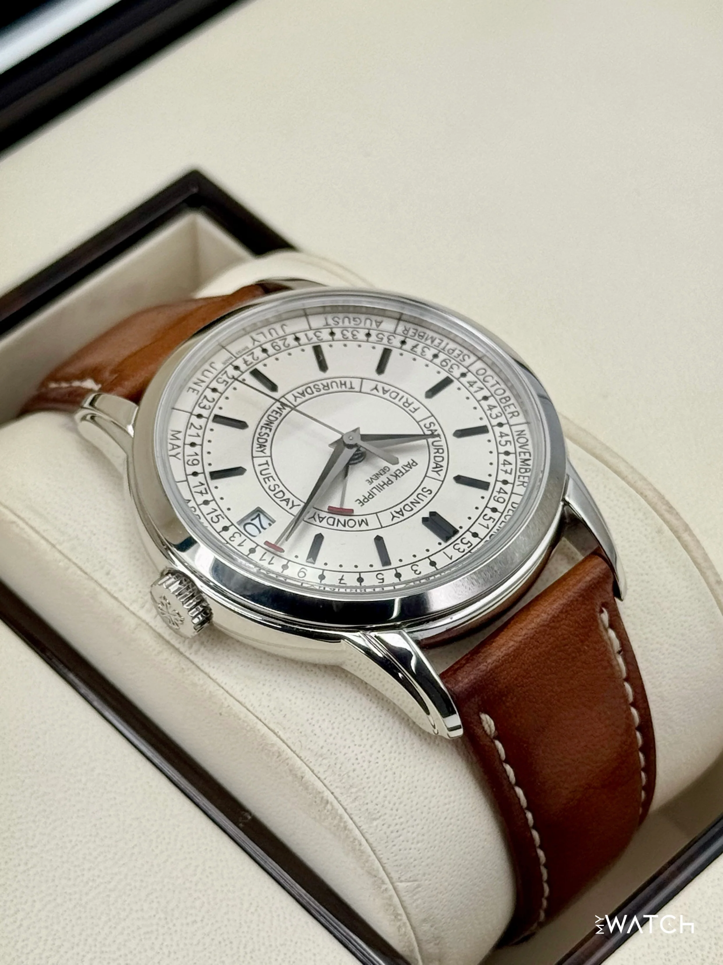 2020 Patek Philippe Calatrava Weekly Calendar 40mm 5212A Stainless Steel White Dial - Image 8