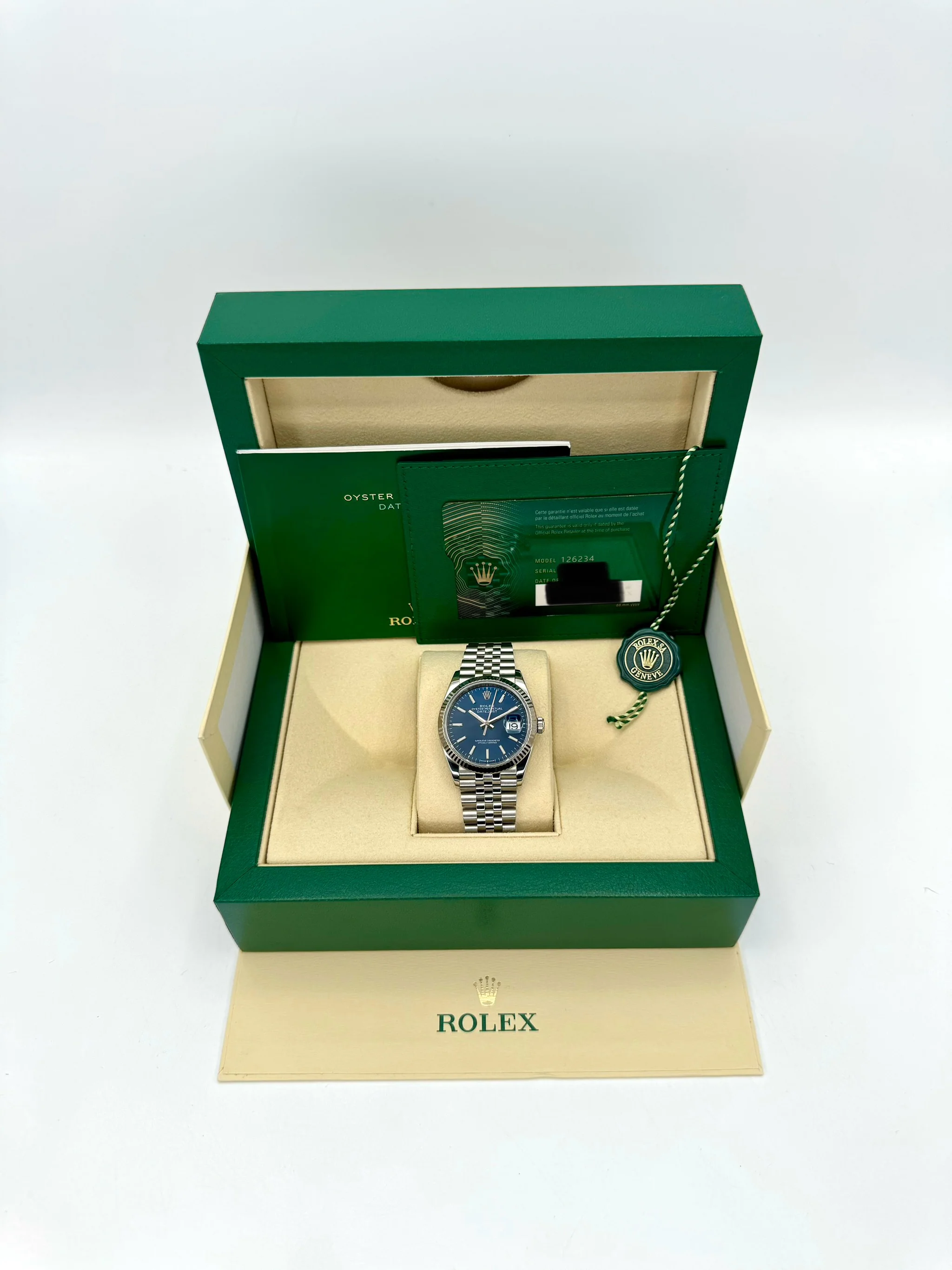 2020 Rolex Datejust 36mm 126234 Stainless Steel Jubilee Blue Dial - Image 11