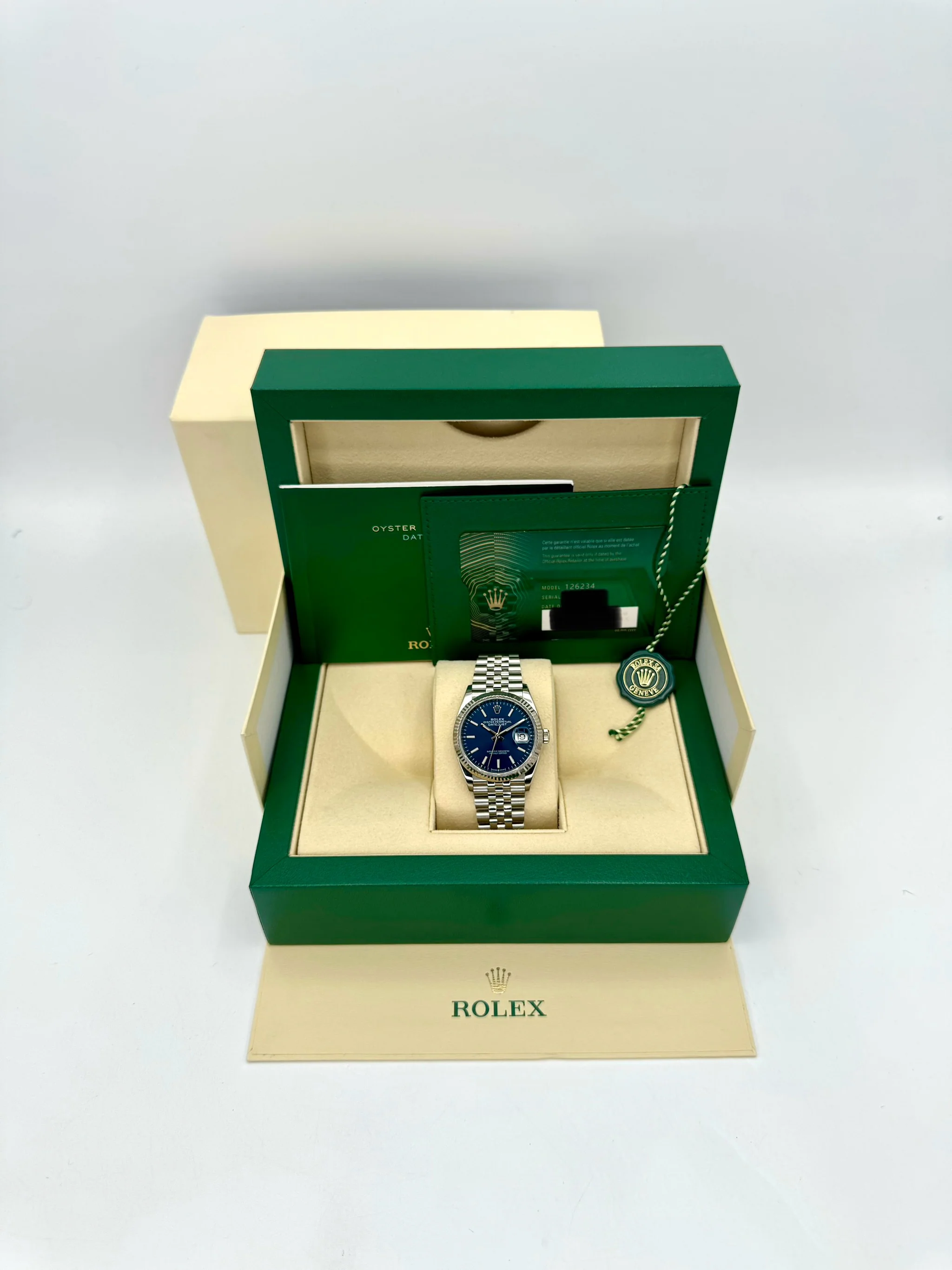 2020 Rolex Datejust 36mm 126234 Stainless Steel Jubilee Blue Dial - Image 12