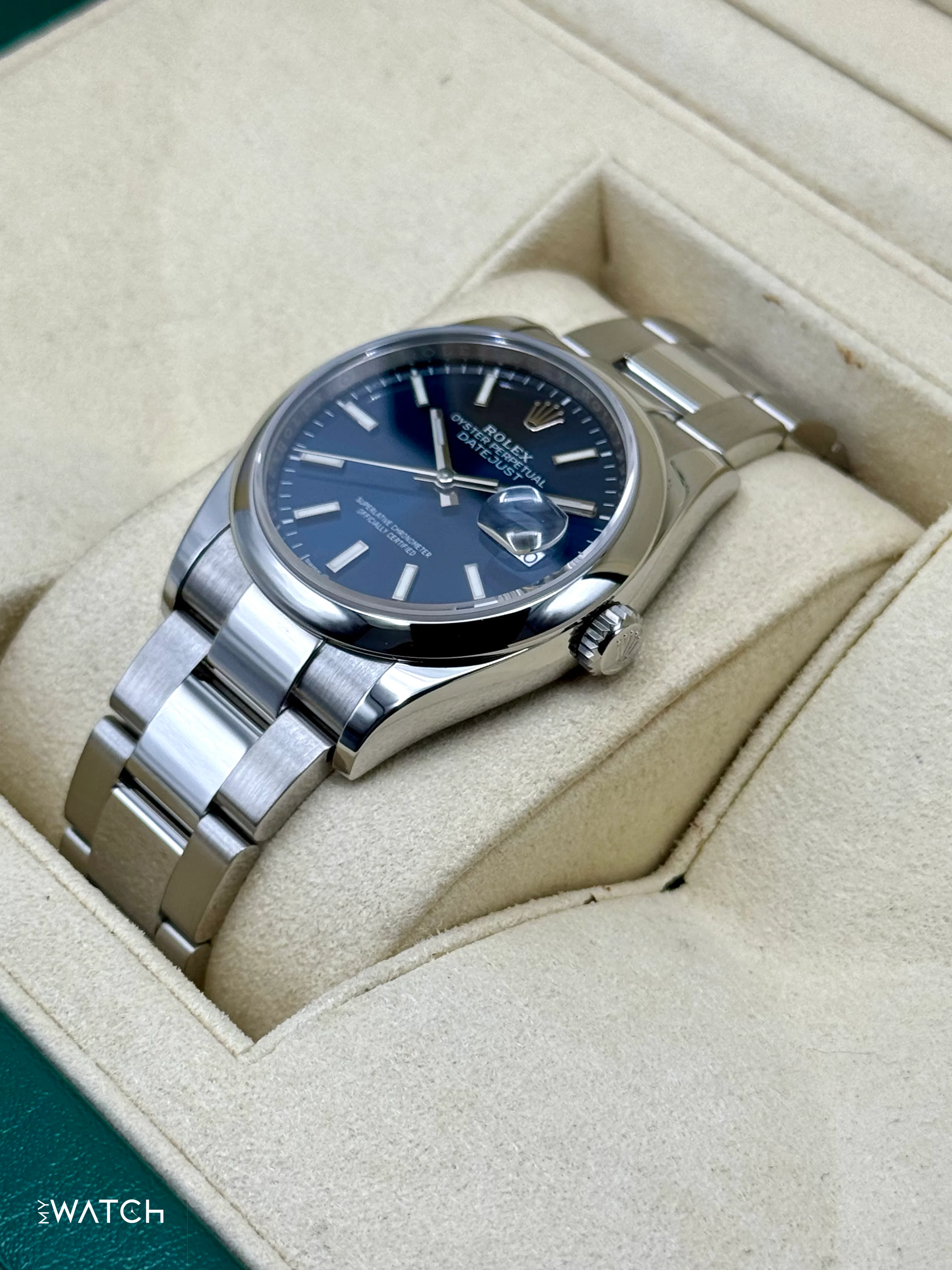2020 Rolex Datejust 36mm 126200 Stainless Steel Oyster Blue Dial - Image 5