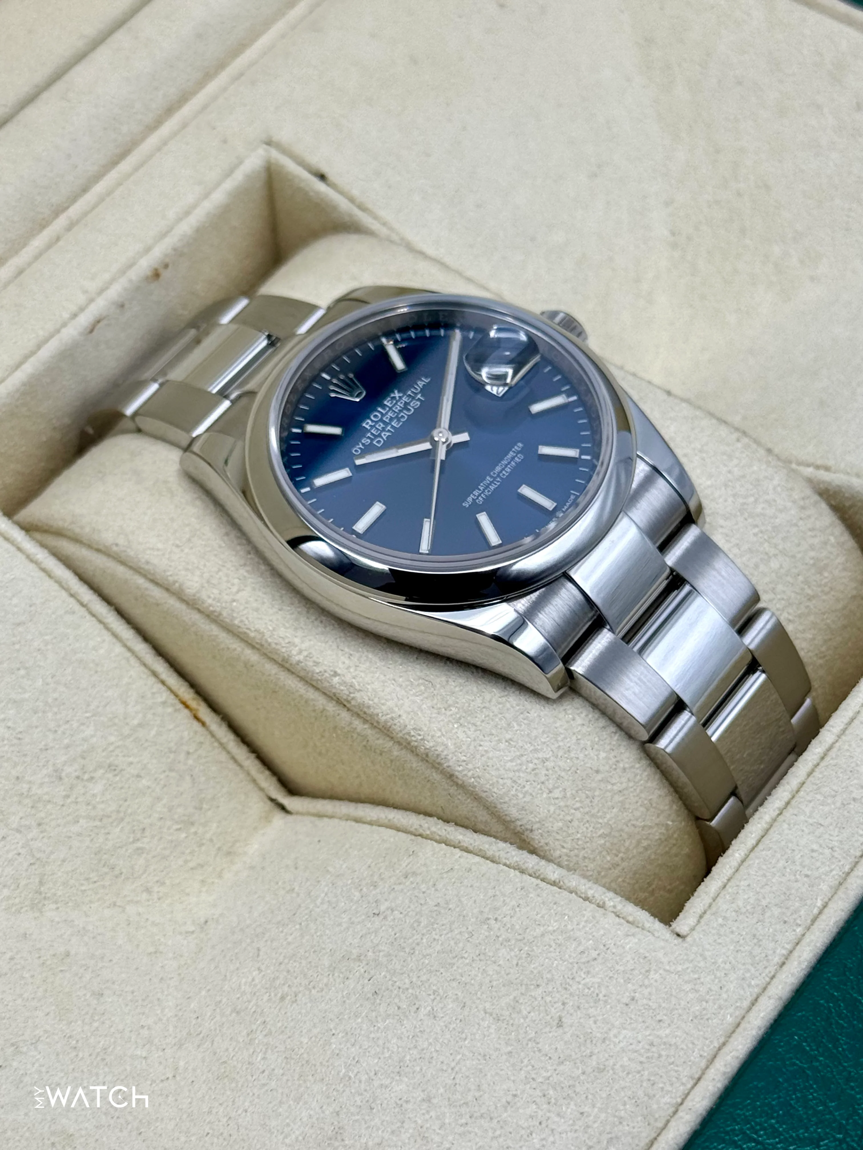 2020 Rolex Datejust 36mm 126200 Stainless Steel Oyster Blue Dial - Image 6