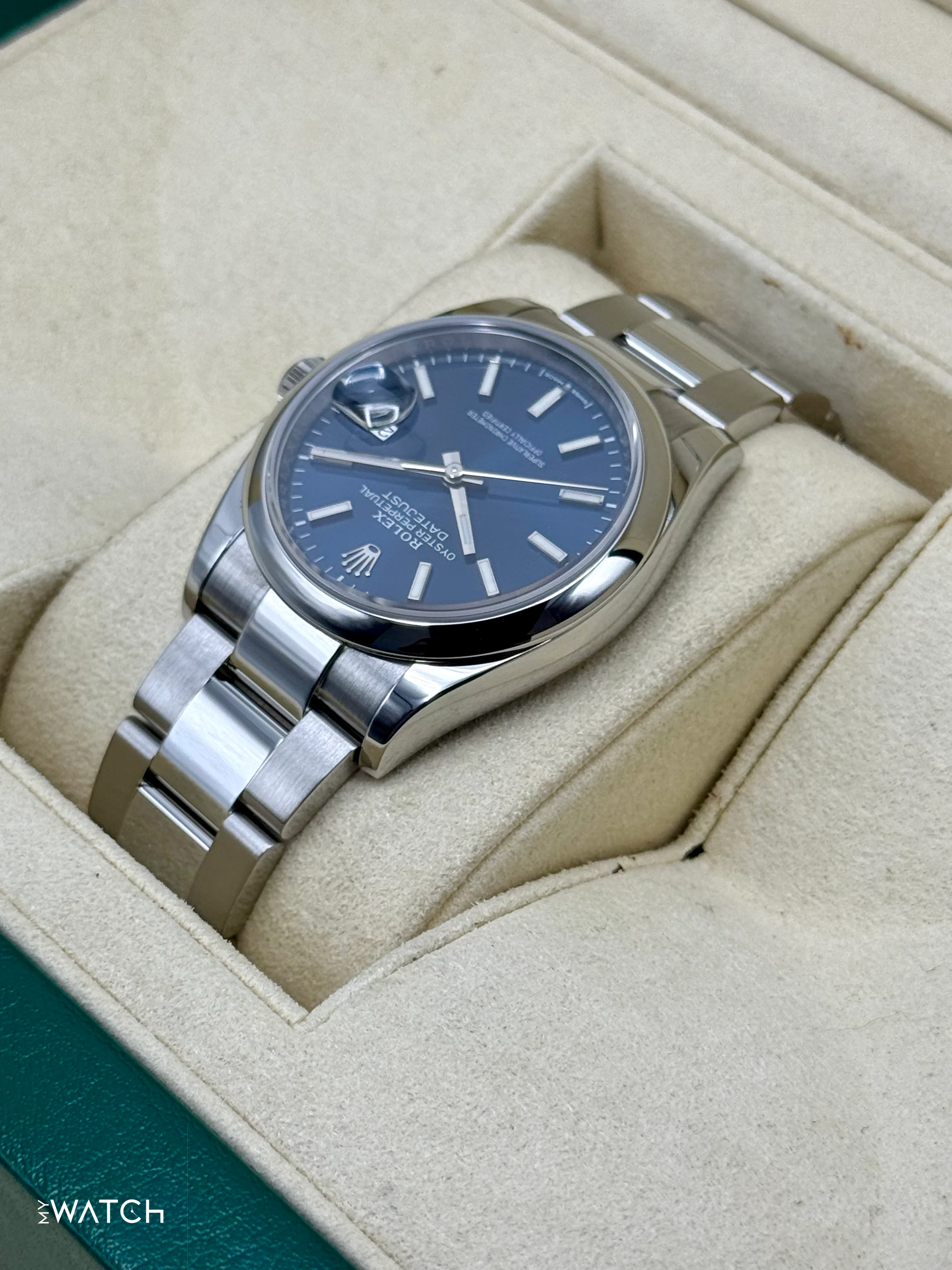 2020 Rolex Datejust 36mm 126200 Stainless Steel Oyster Blue Dial - Image 7