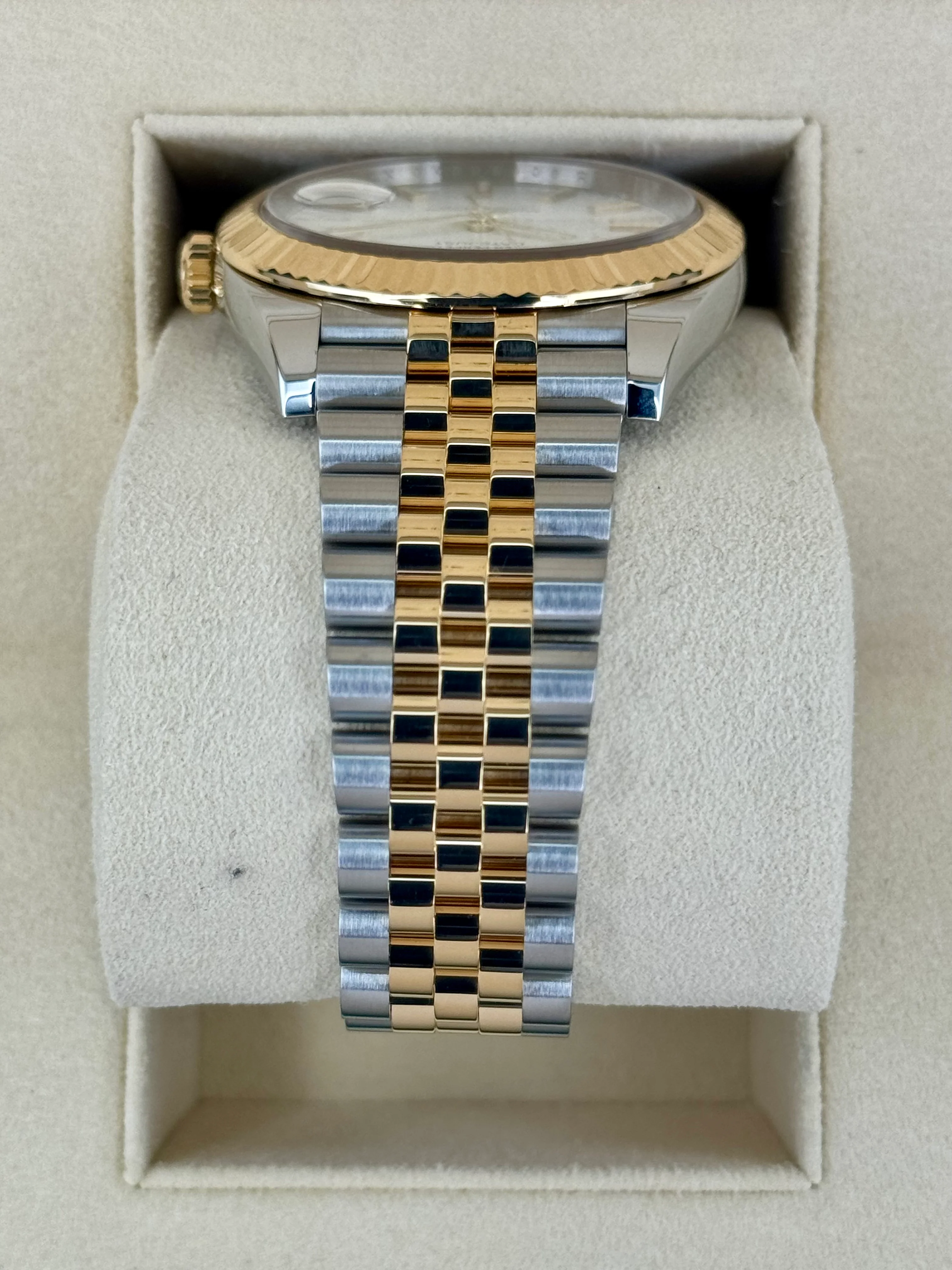 2020 Rolex Datejust 41mm 126333 Two-Tone Jubilee White Dial - Image 4