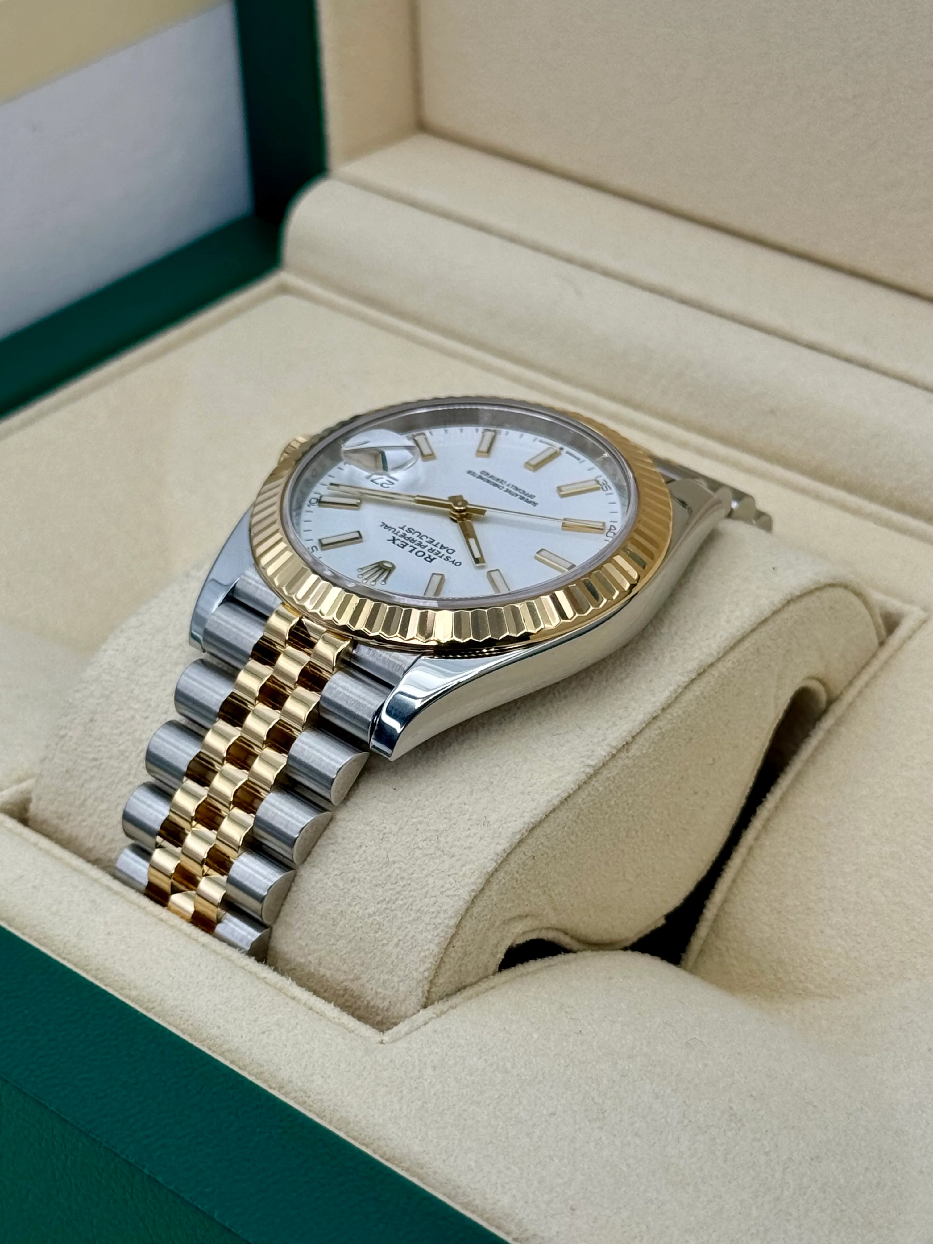 2020 Rolex Datejust 41mm 126333 Two-Tone Jubilee White Dial - Image 7