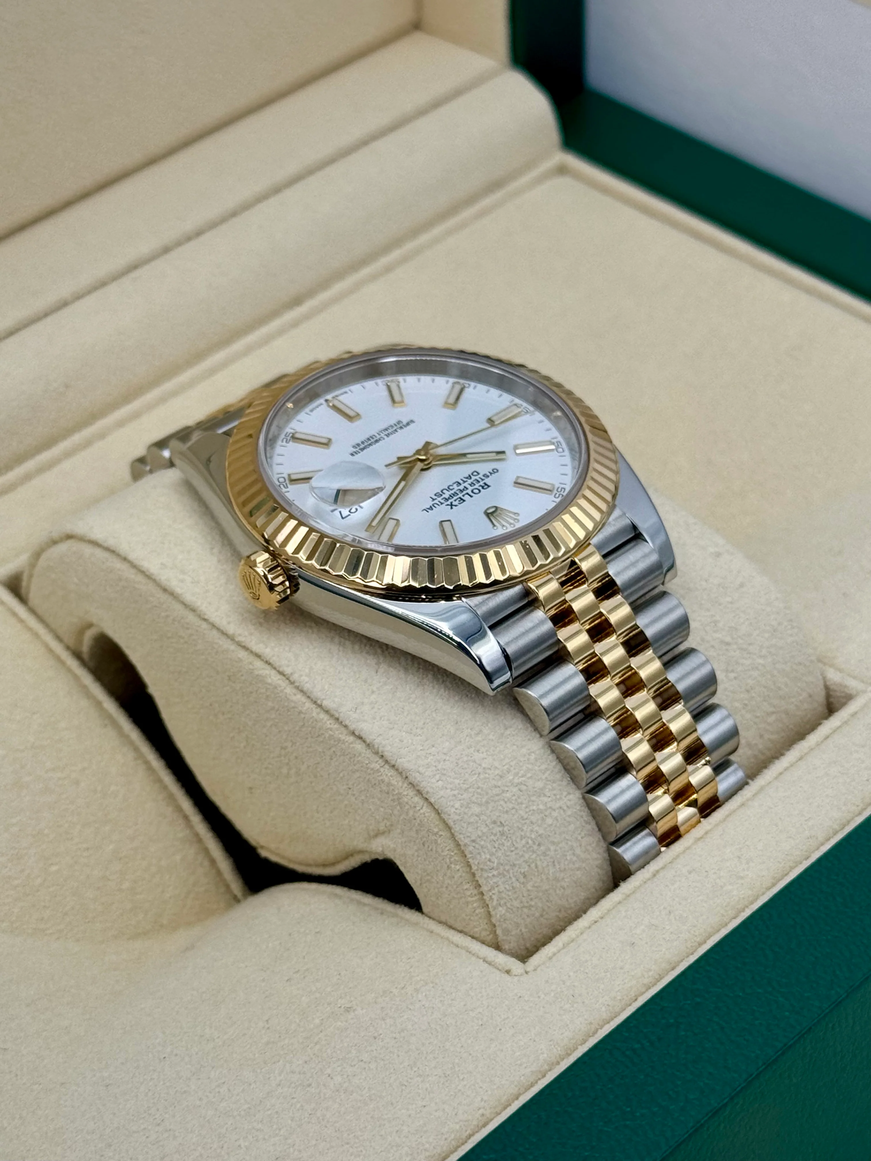 2020 Rolex Datejust 41mm 126333 Two-Tone Jubilee White Dial - Image 8