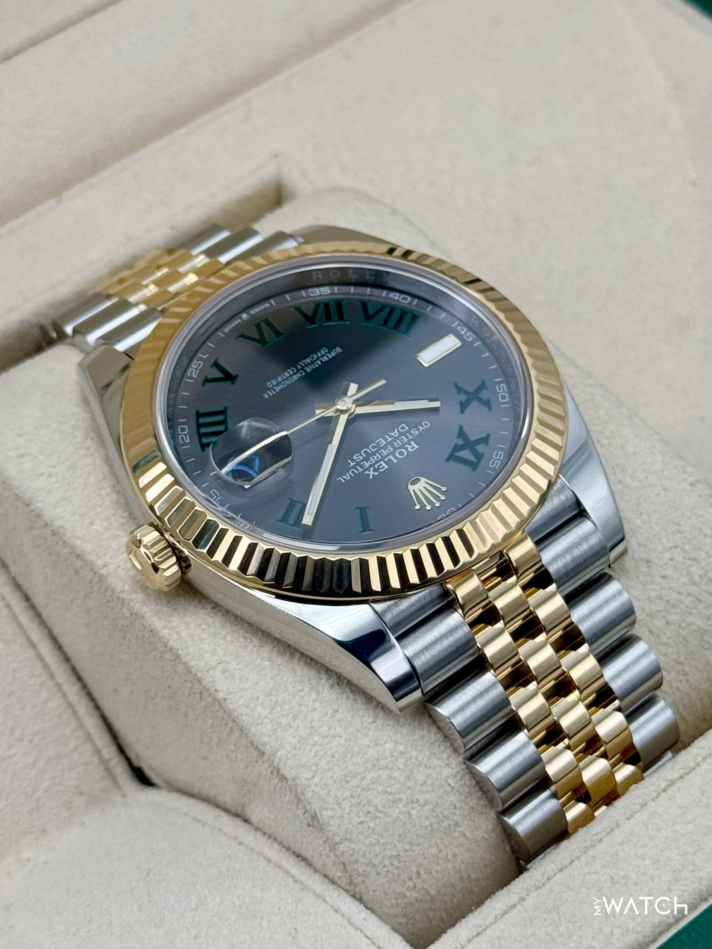 2020 Rolex Datejust 41mm 126333 Two-Tone Oyster Wimbledon Dial - Image 8