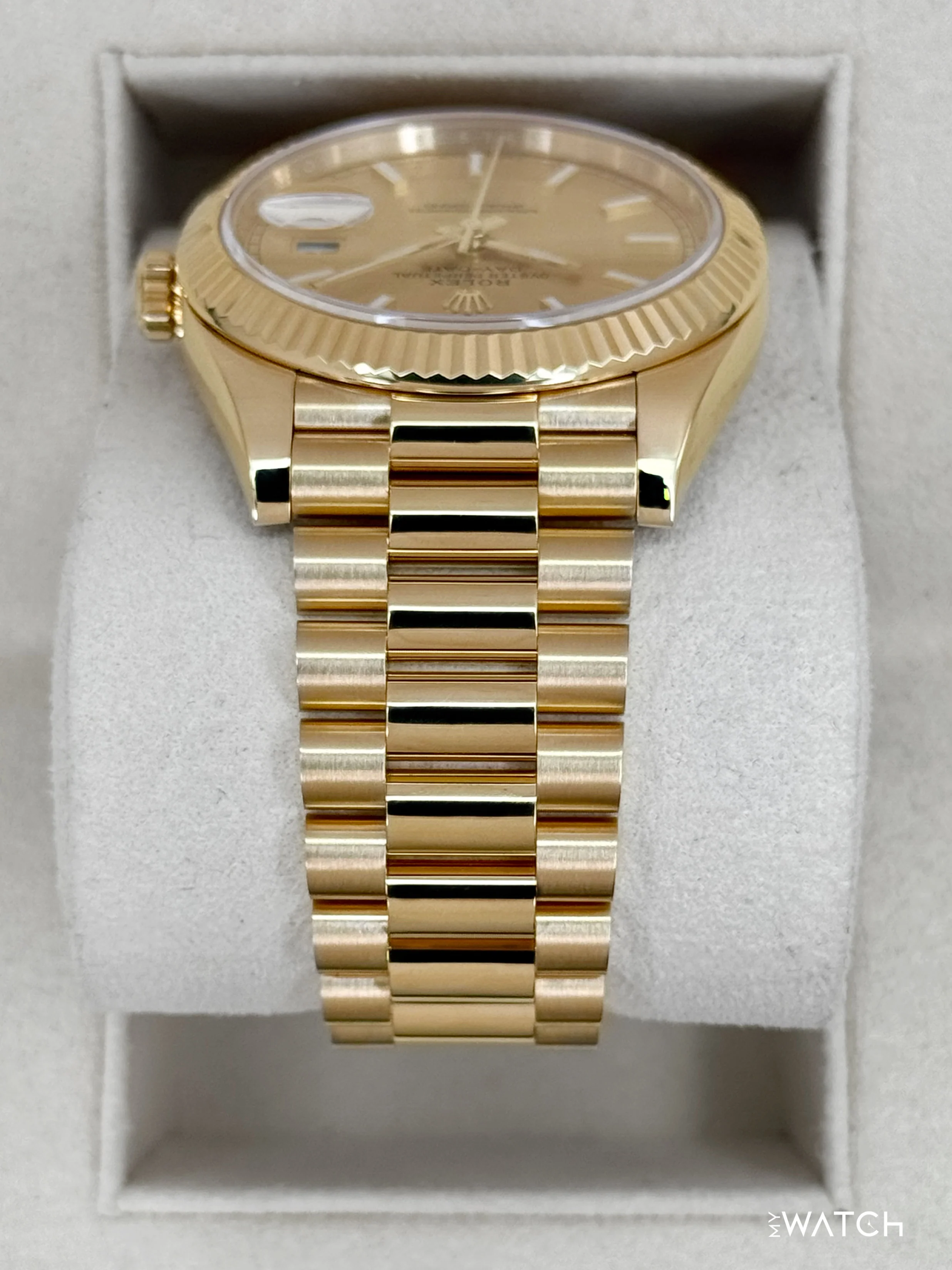 2020 Rolex Day-Date 40mm 228238 Champagne Stick Dial - Image 4