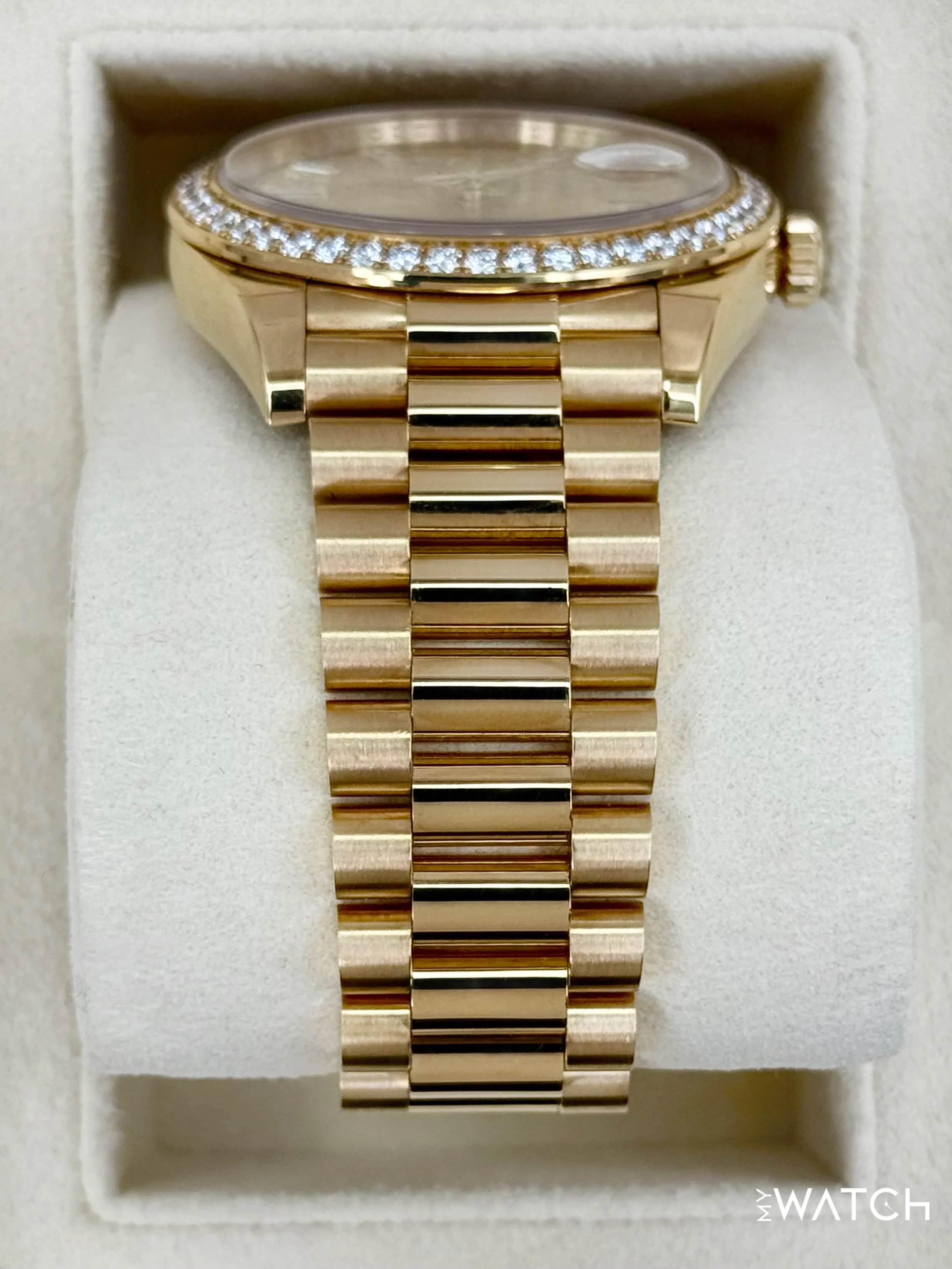 2020 Rolex Day-Date 40mm 228348RBR Presidential Champagne Baguette Dial - Image 3