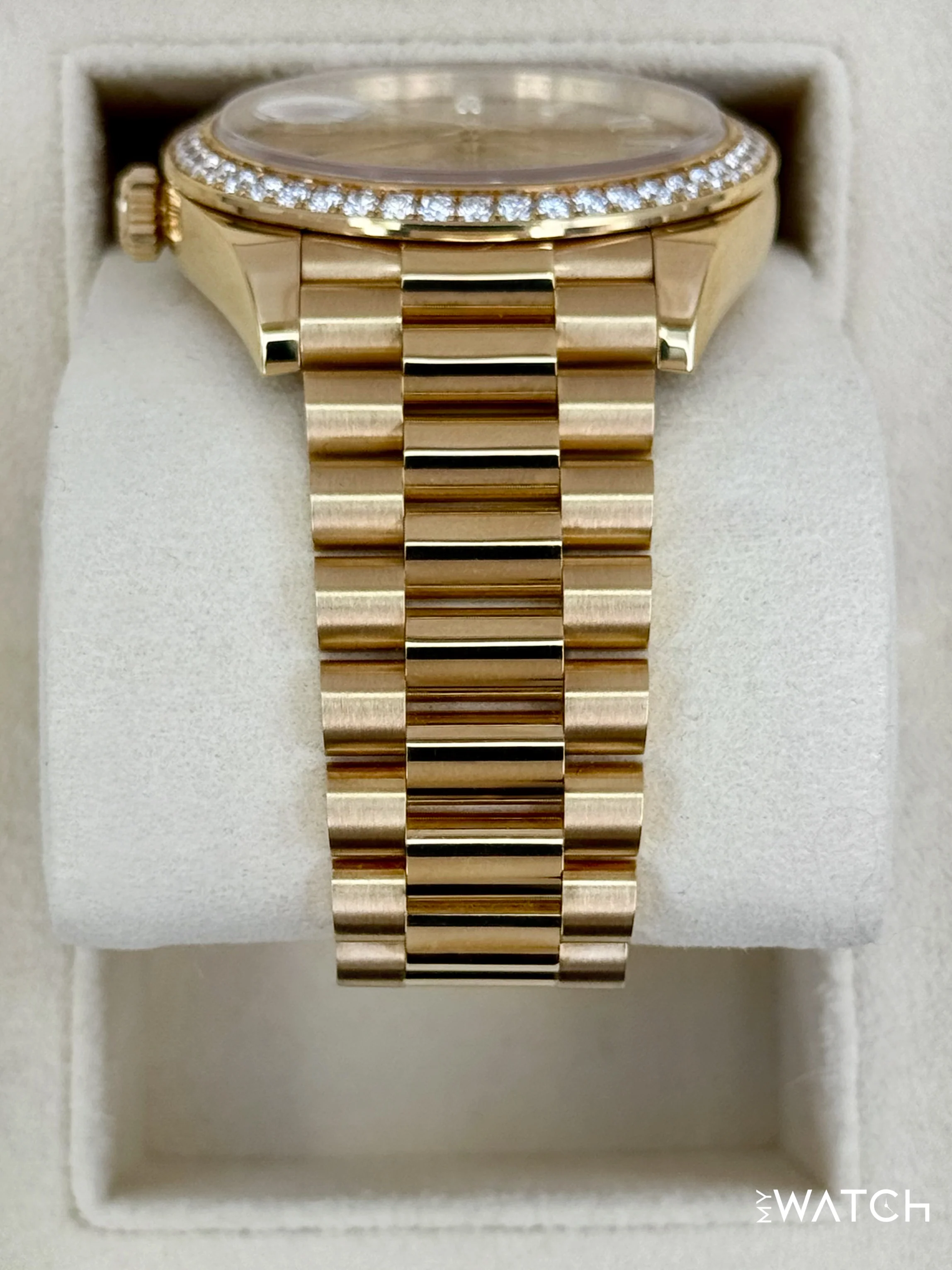 2020 Rolex Day-Date 40mm 228348RBR Presidential Champagne Baguette Dial - Image 4