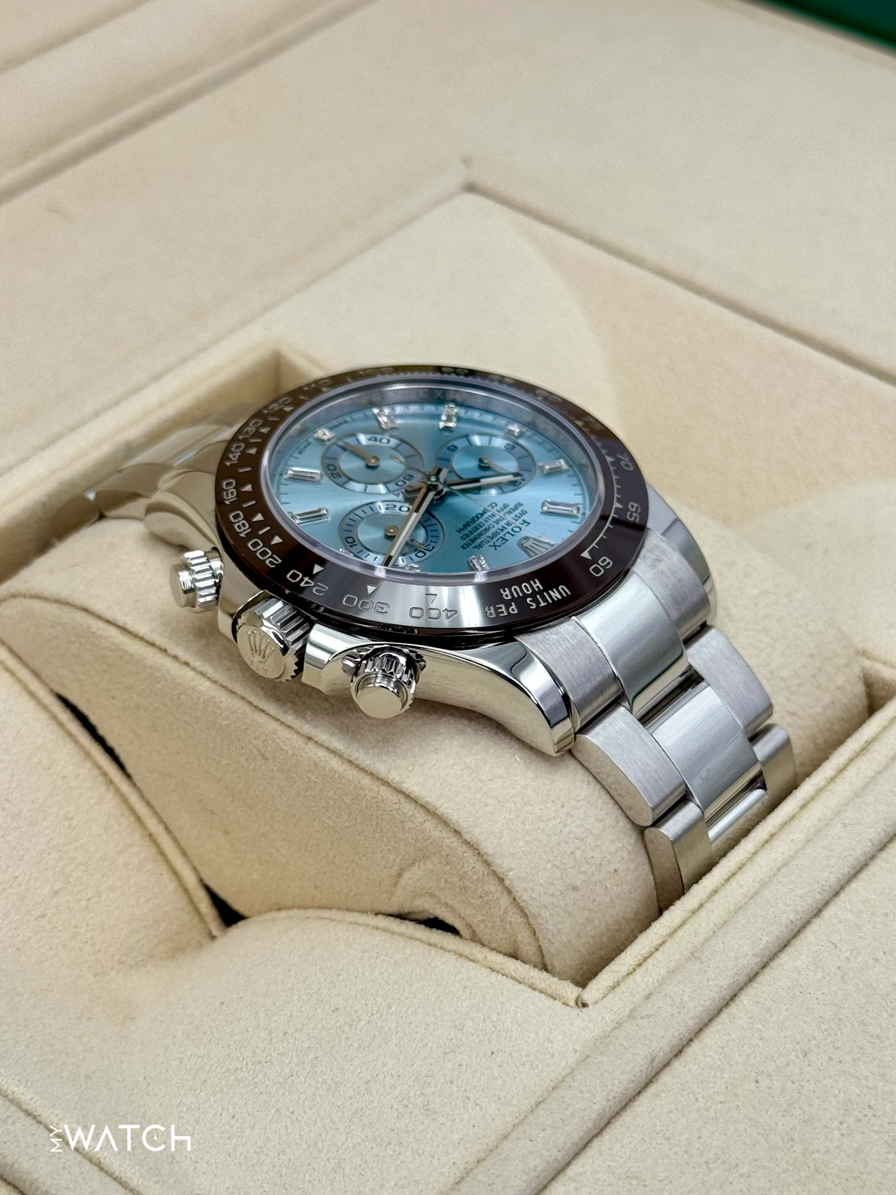 2020 Rolex Daytona 40mm 116506 Platinum Ice Blue Diamond Baguette Dial - Image 8