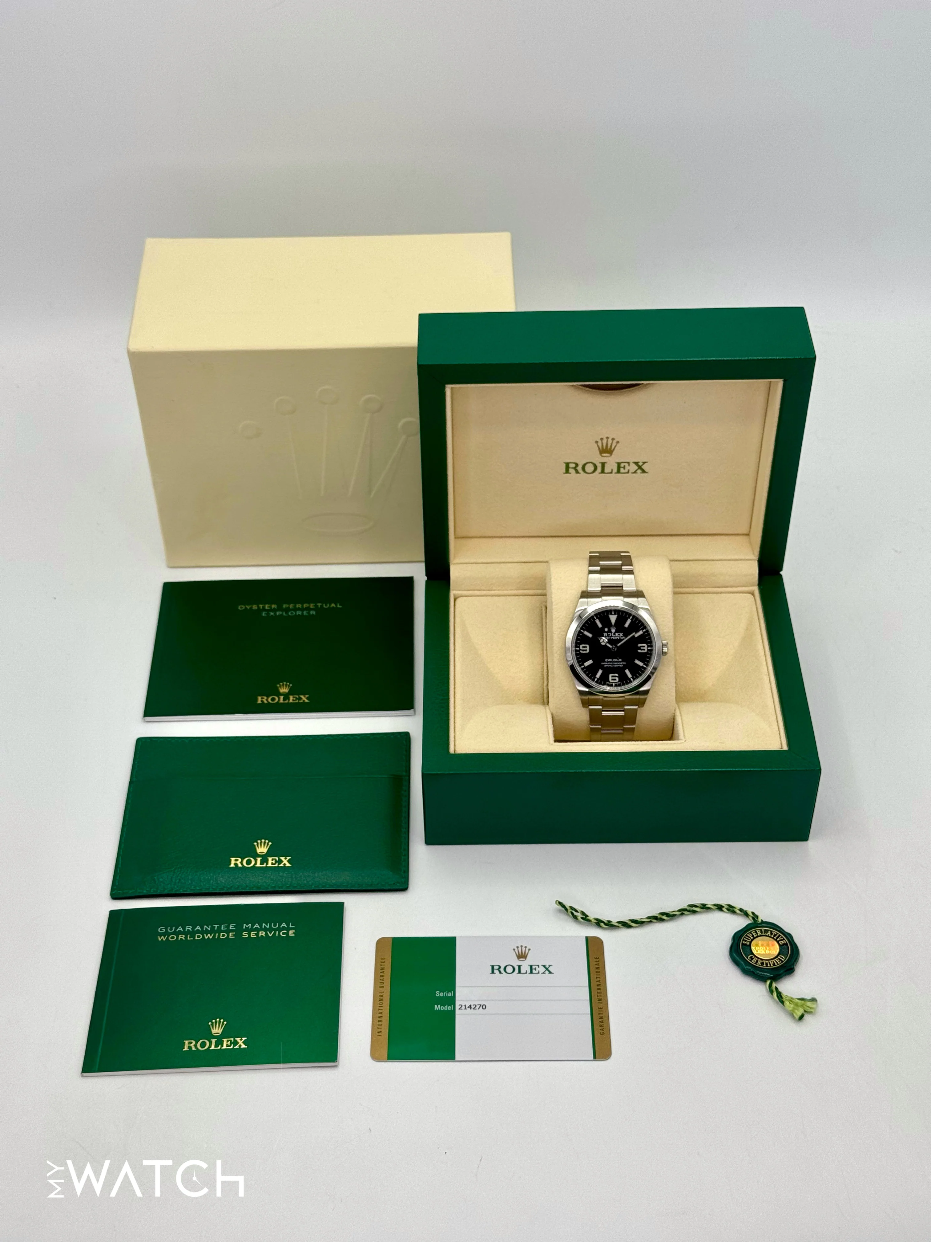 2020 Rolex Explorer 39mm 214270 Stainless Steel Black Dial - Image 10