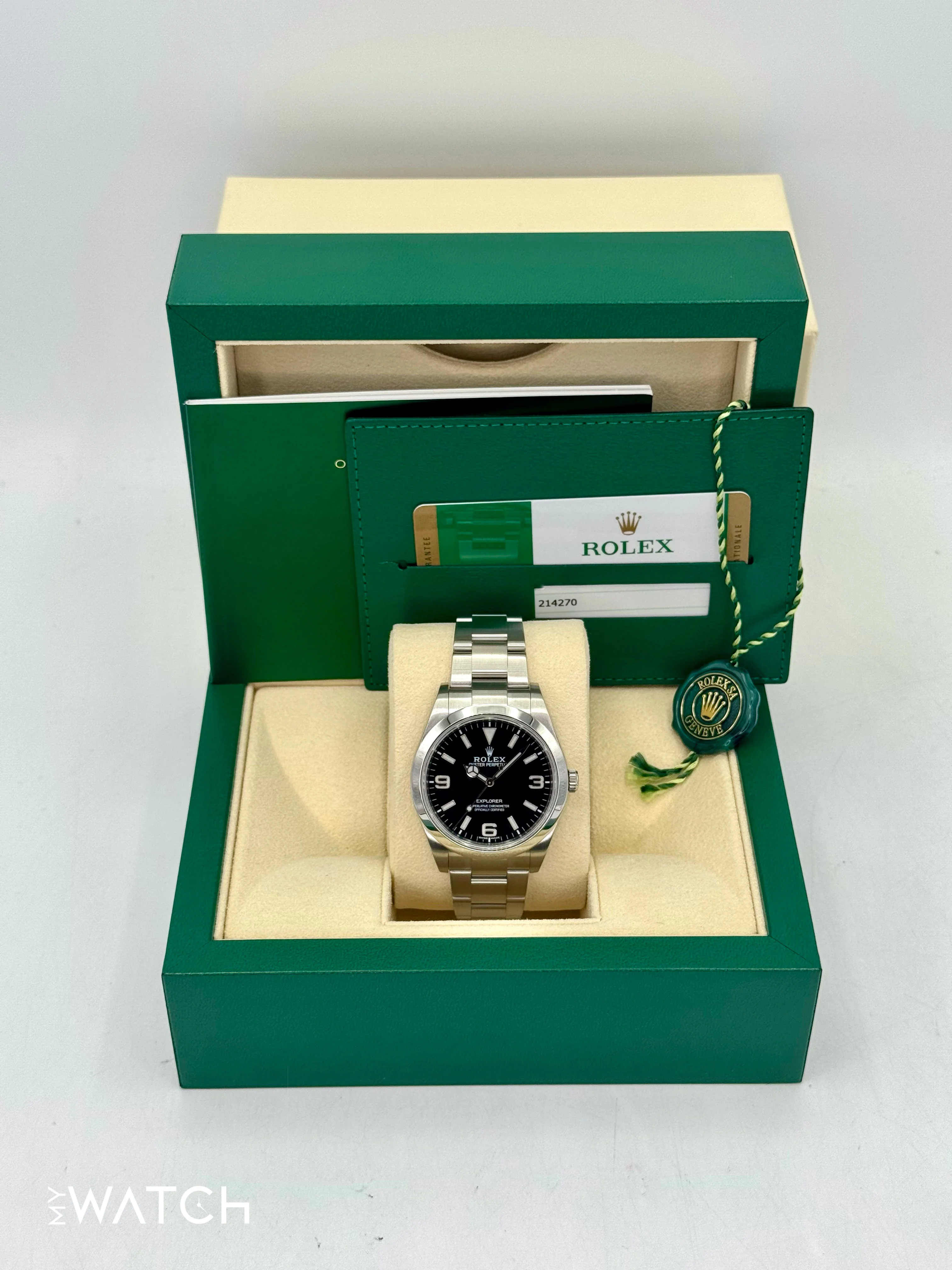 2020 Rolex Explorer 39mm 214270 Stainless Steel Black Dial - Image 9