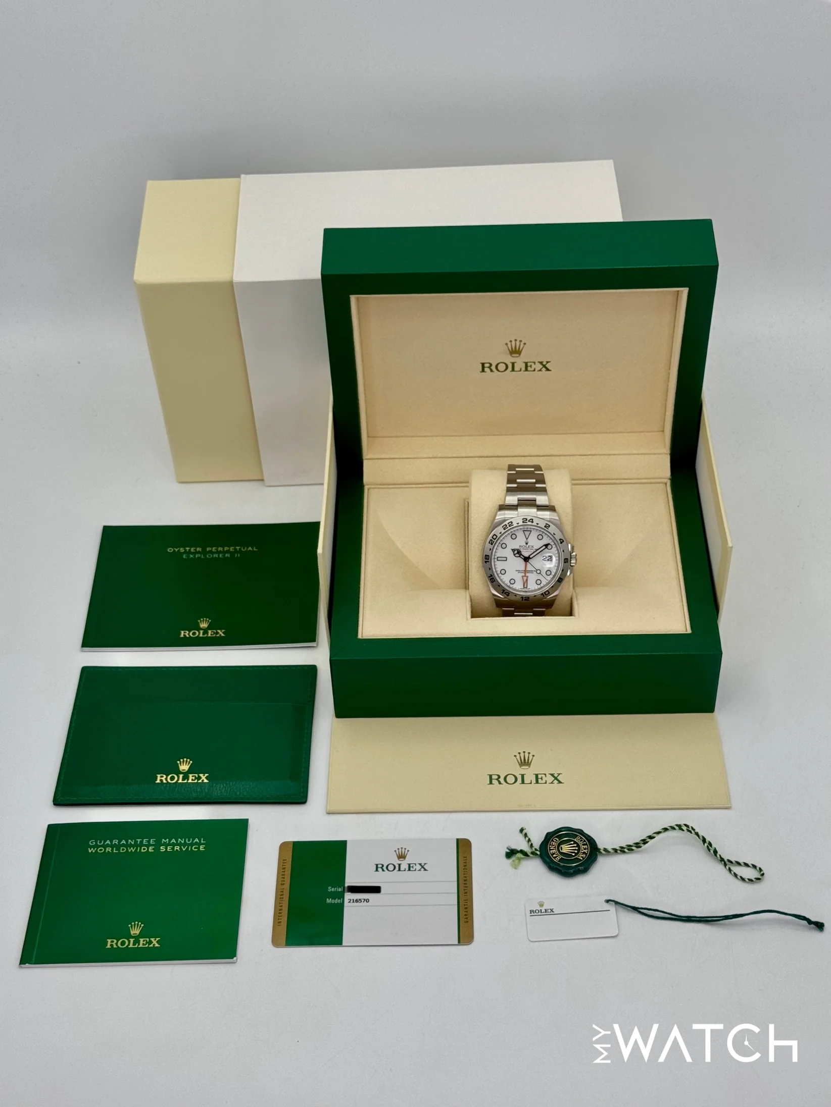 2020 Rolex Explorer II 42mm 216570 Polar White Dial - Image 10