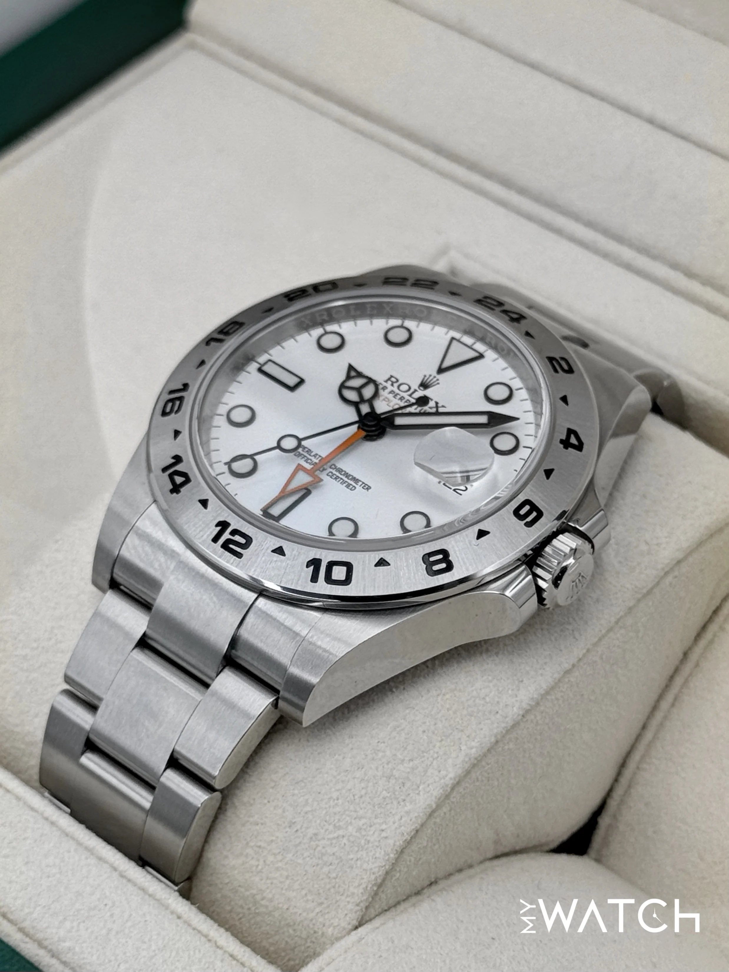 2020 Rolex Explorer II 42mm 216570 Polar White Dial - Image 5