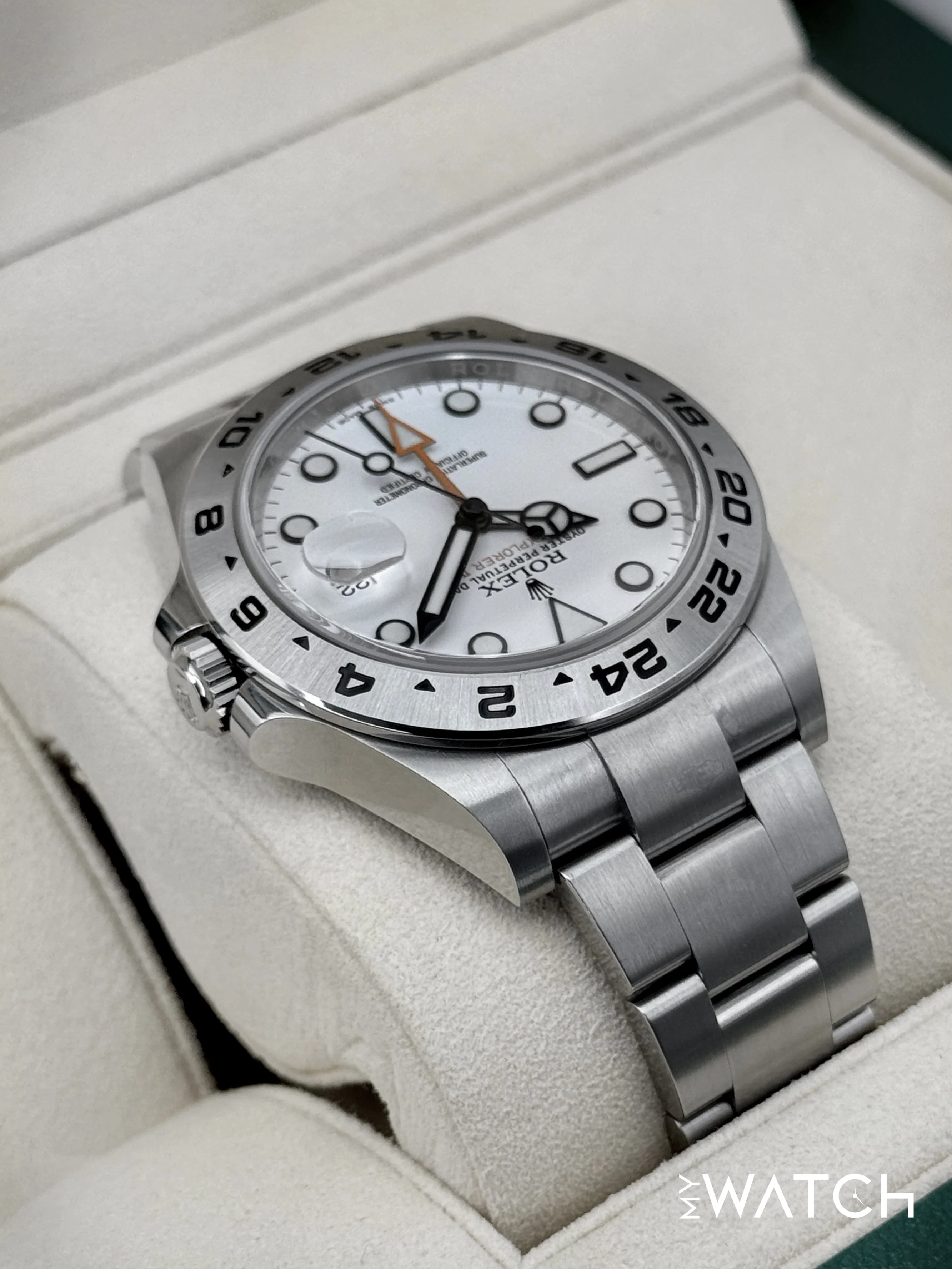 2020 Rolex Explorer II 42mm 216570 Polar White Dial - Image 8