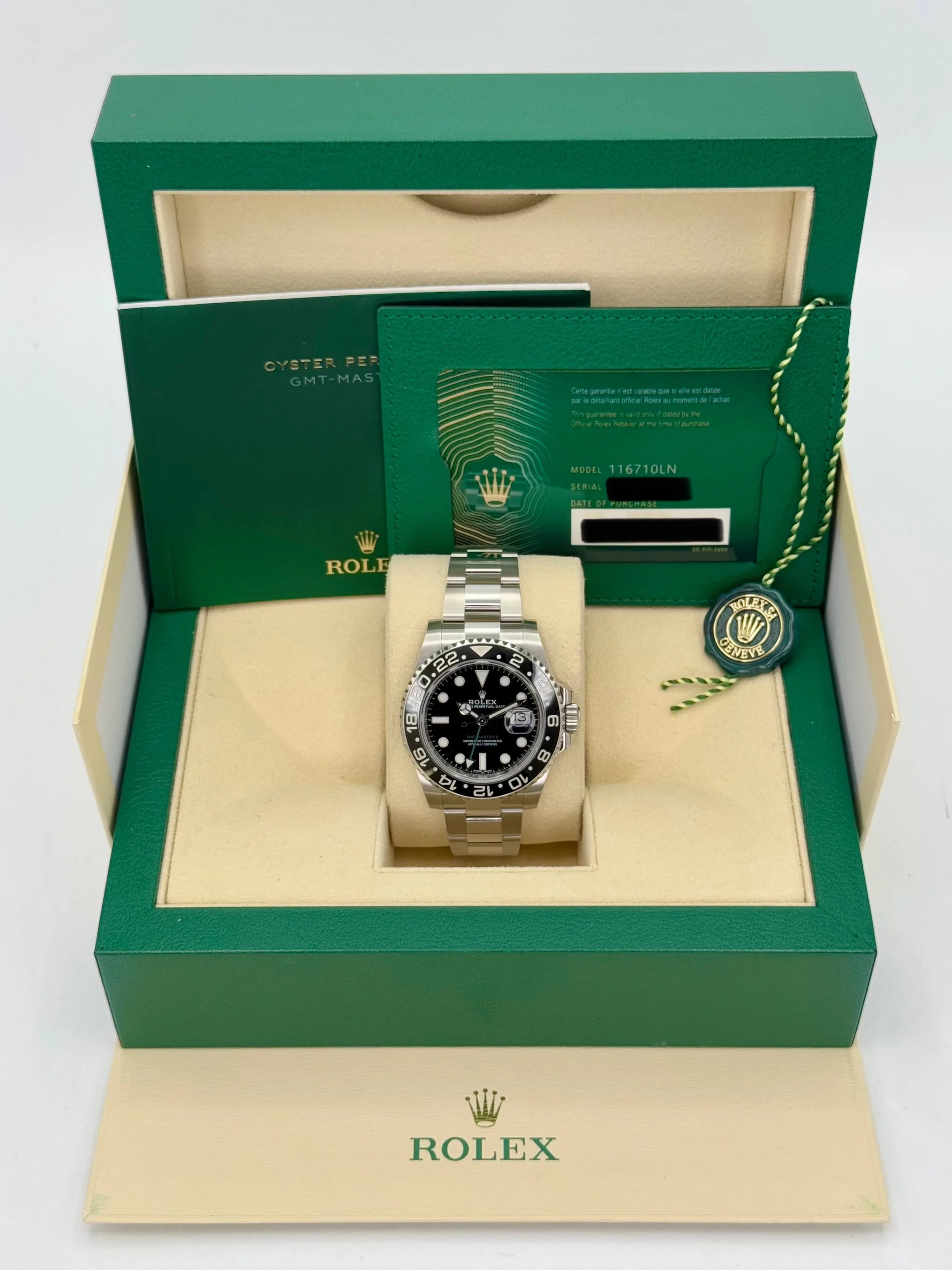 NEW OLD STOCK 2020 Rolex GMT-Master II 40mm 116710LN Black Dial - Image 11