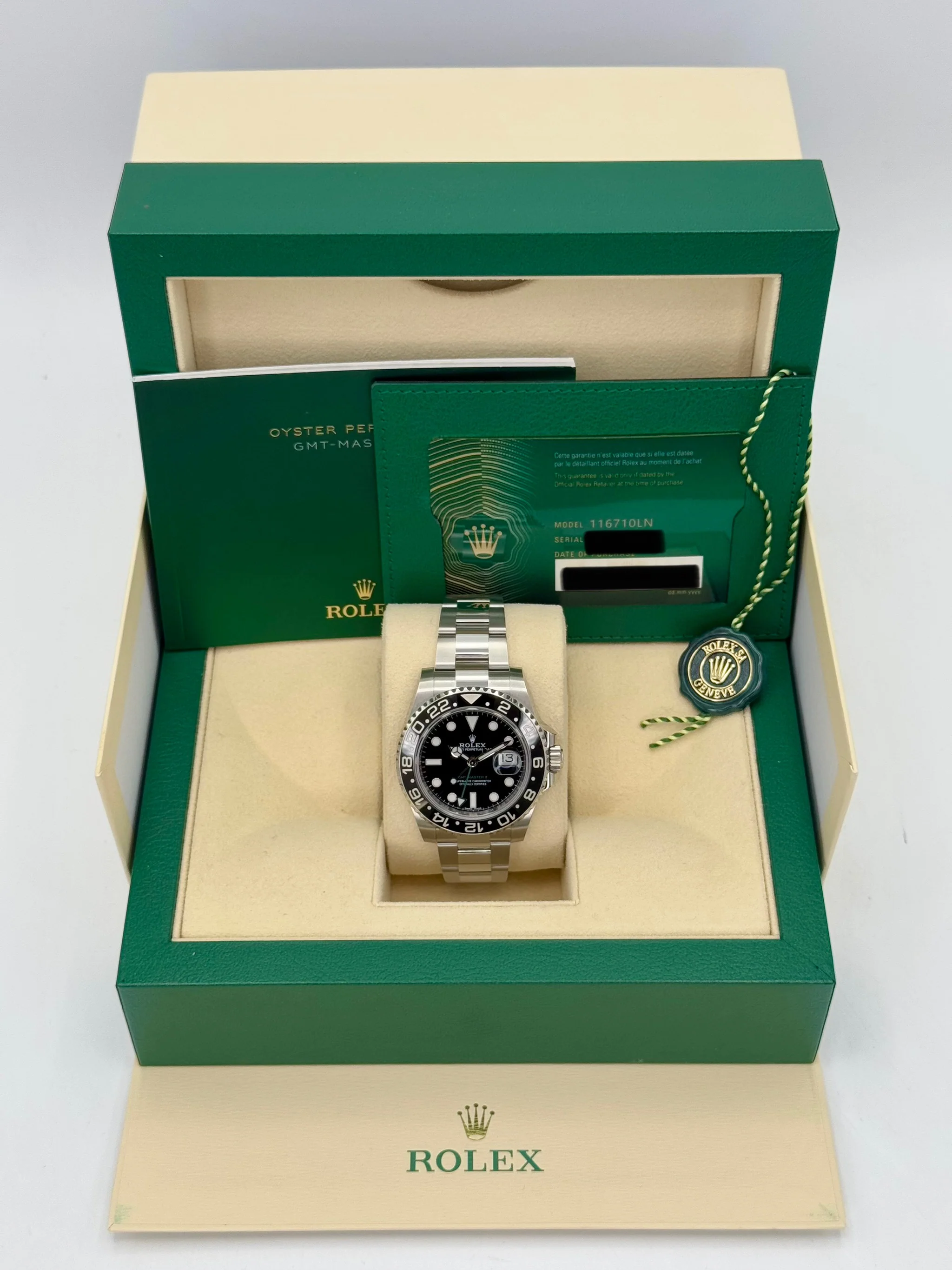 NEW OLD STOCK 2020 Rolex GMT-Master II 40mm 116710LN Black Dial - Image 12