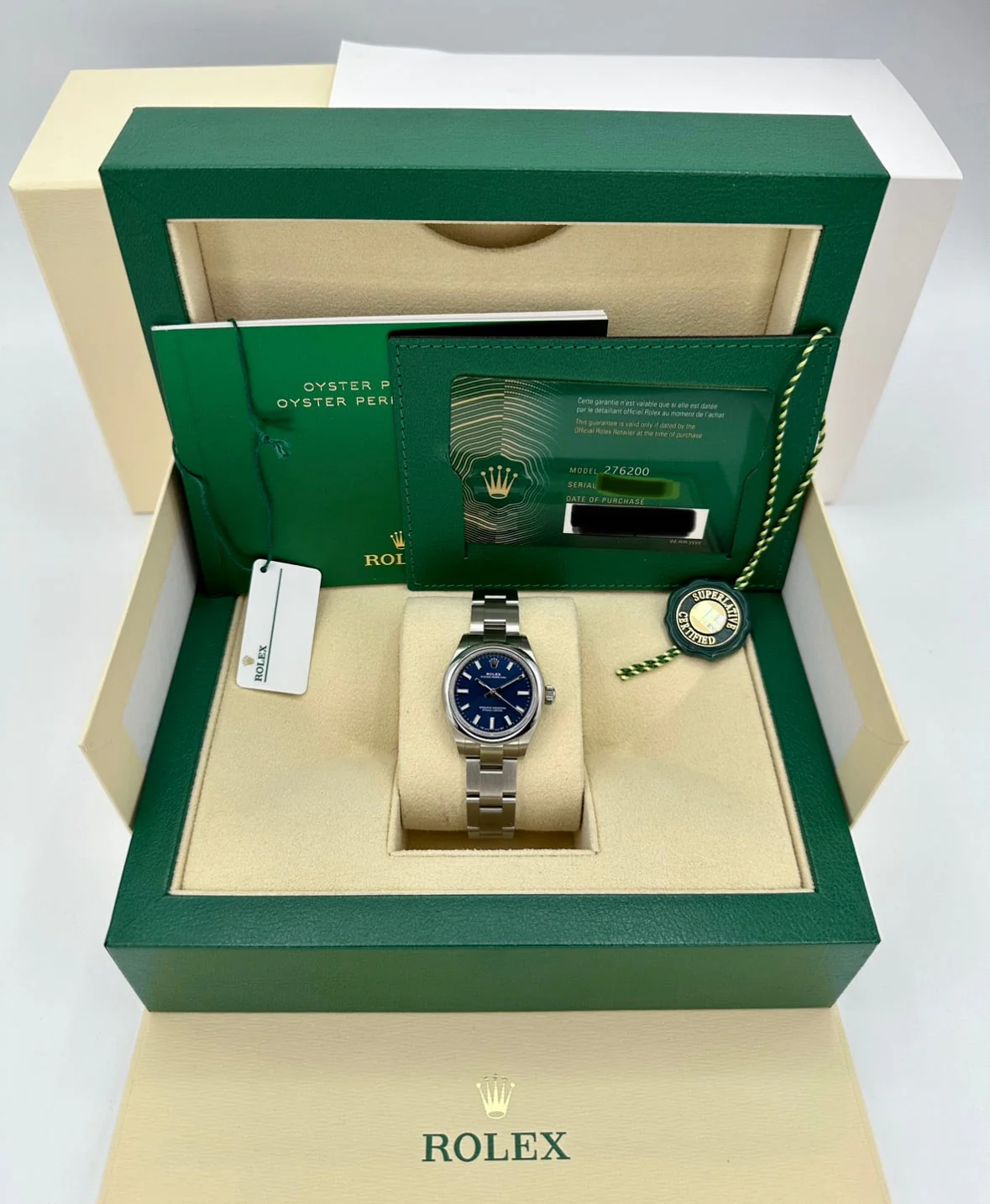 2023 Rolex Ladies Oyster Perpetual 28mm 276200 Oyster Blue Dial - Image 12