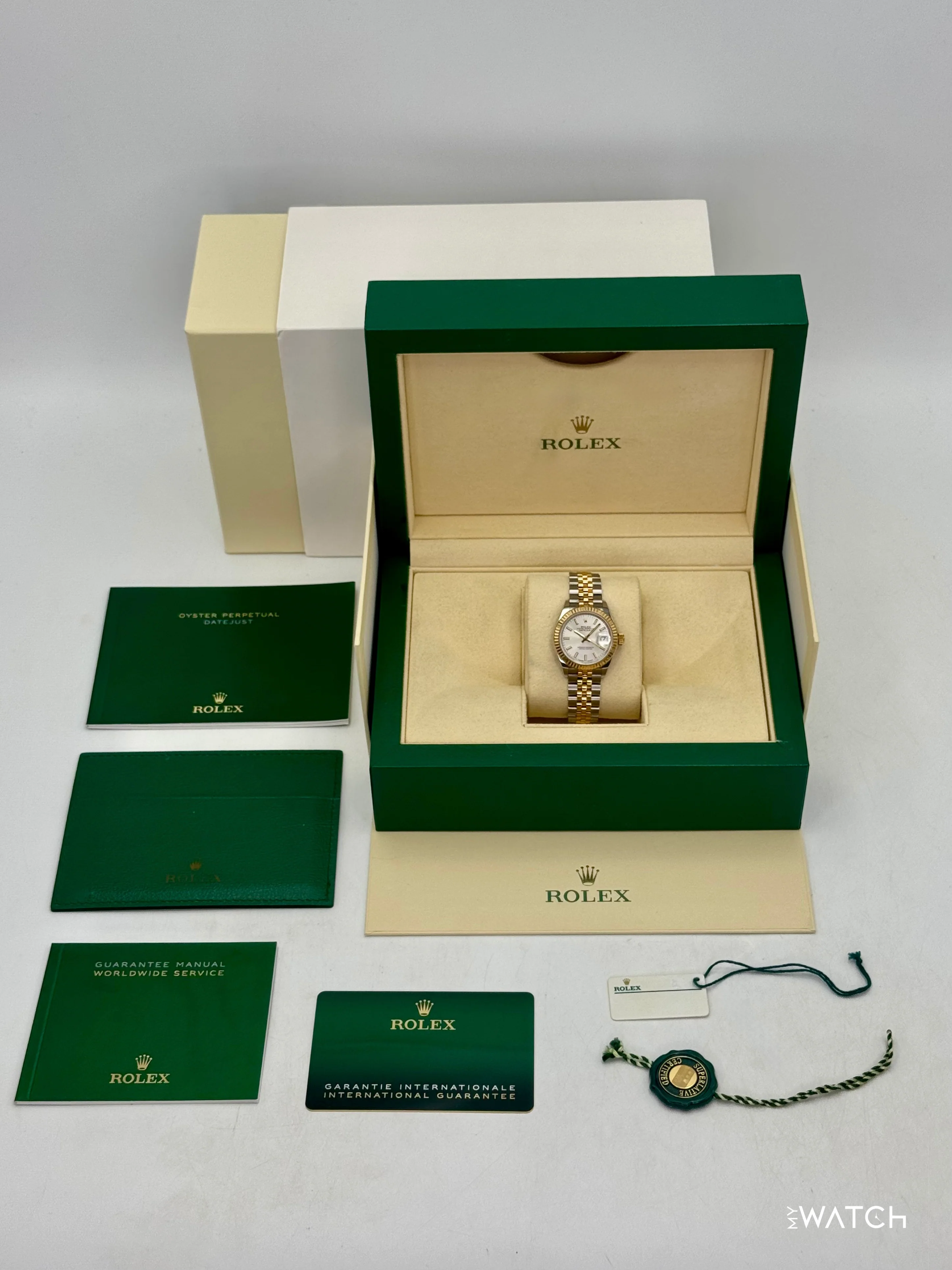 2020 Rolex Lady Datejust 28mm 279173 Two-Tone Jubilee Silver Dial - Image 10