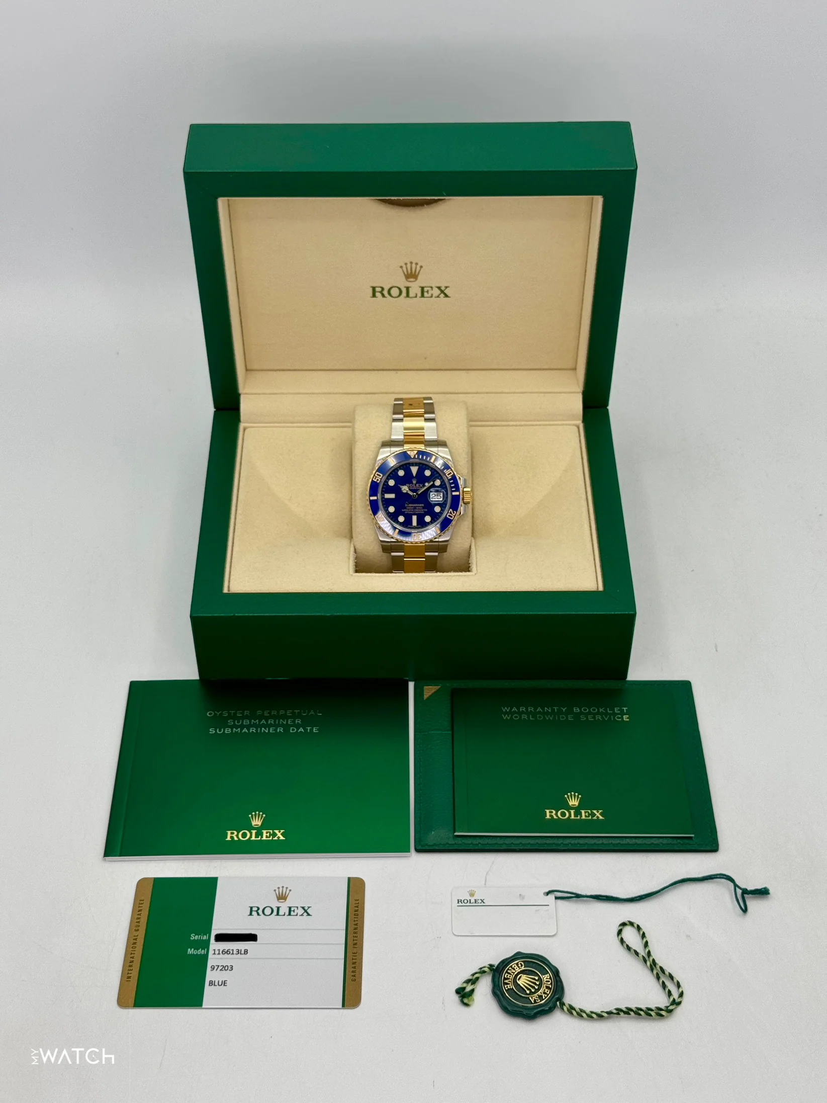 2020 Rolex Submariner "Bluesy" 40mm 116613LB Two-Tone Blue Dial - Image 10