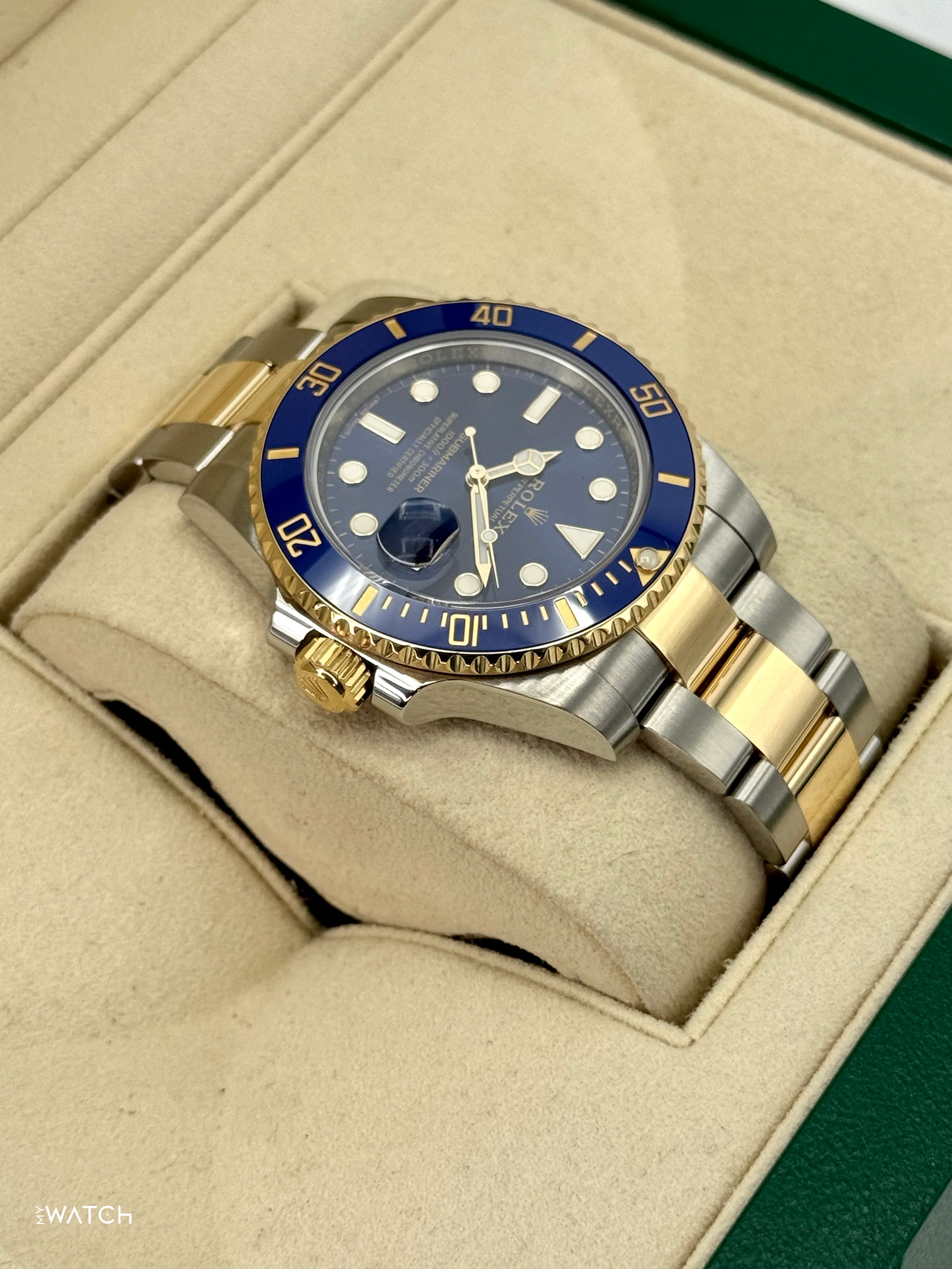 2020 Rolex Submariner "Bluesy" 40mm 116613LB Two-Tone Blue Dial - Image 8
